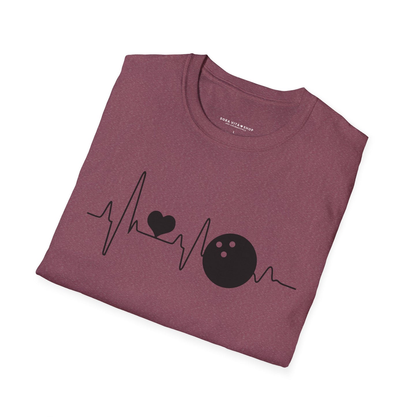Heartbeat Bowling Softstyle Tee – All‑Day Comfort, Game‑Day Energy, Perfect Gift for Bowlers & Alley Legends