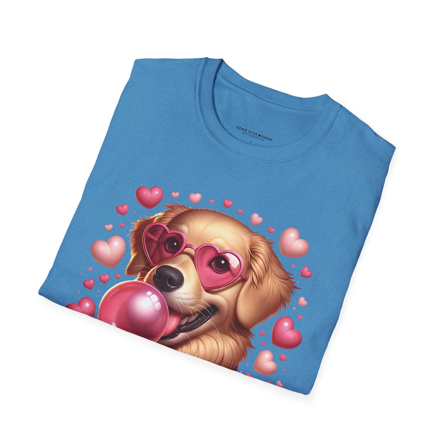 Golden Retriever Love Tee | Softstyle Comfort for Dog Lovers, Valentineās Day & Everyday Joy