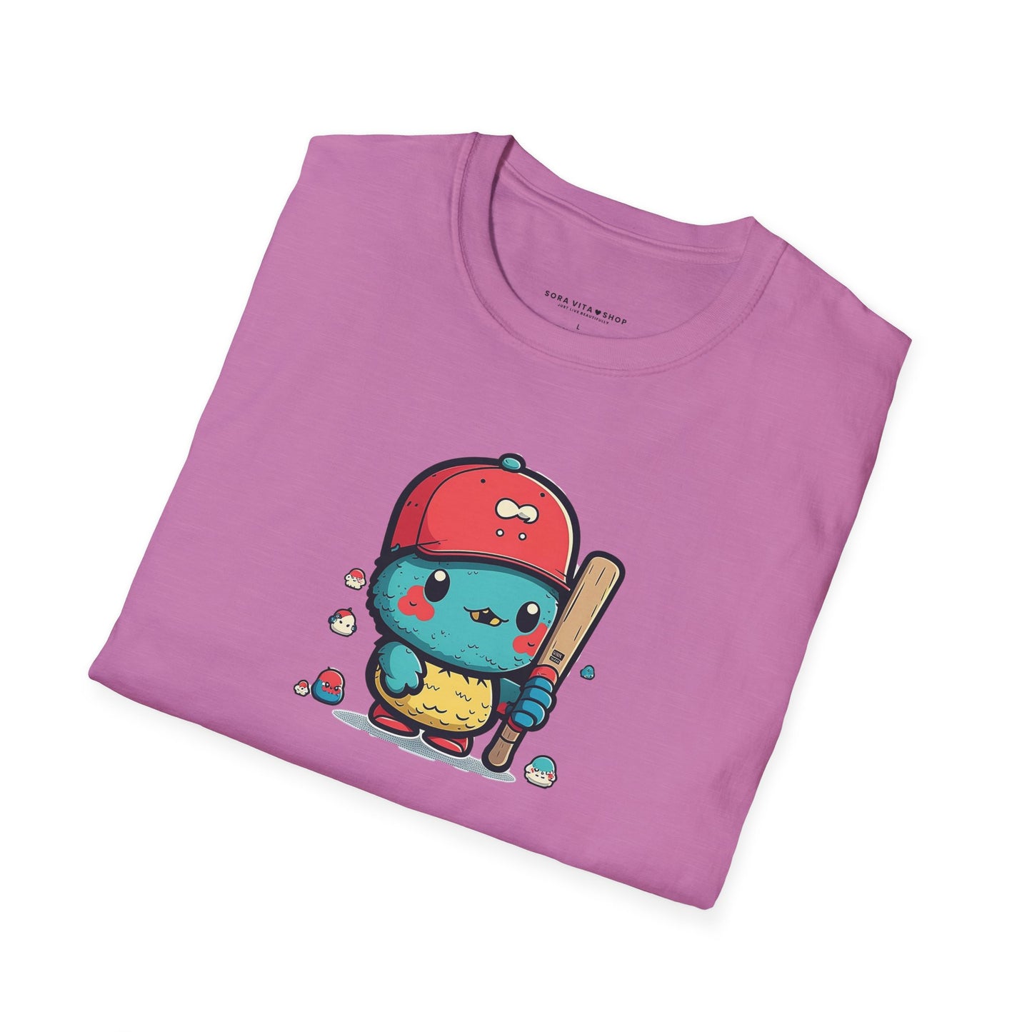 Adorable Cartoon Baseball Tee ⚾ | Fun Unisex Comfort for Kids & Adults, Perfect for Birthdays, Camps & Everyday Play