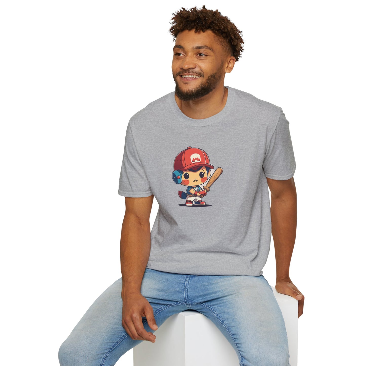 Cute Baseball Kid Softstyle Tee ⚾ | Playful Unisex Comfort for Sports Lovers, Summer Fun & Everyday Joy