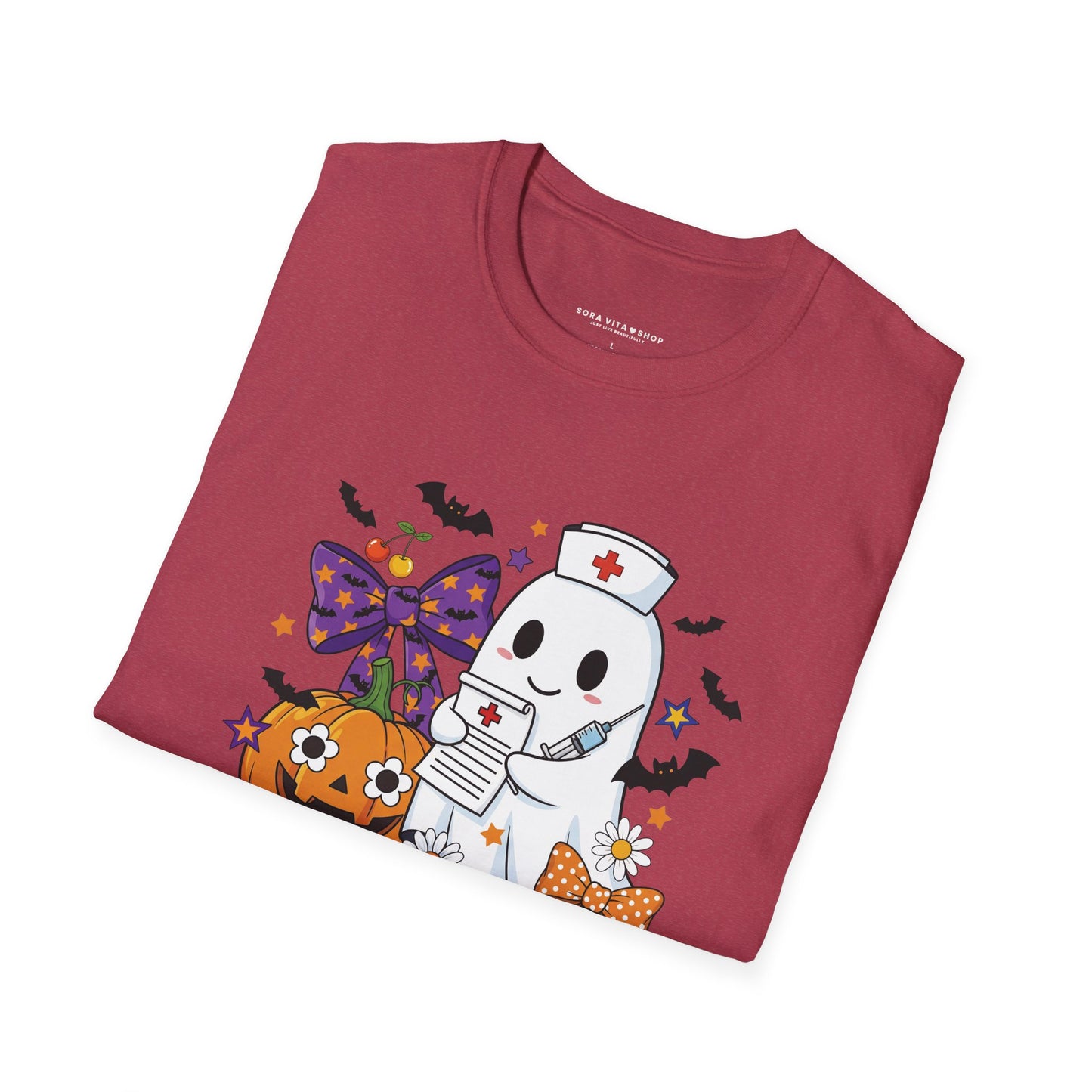 Halloween Ghost Tee – Cute & Spooky Unisex Shirt for Trick‑or‑Treat Fun and Fall Festivities