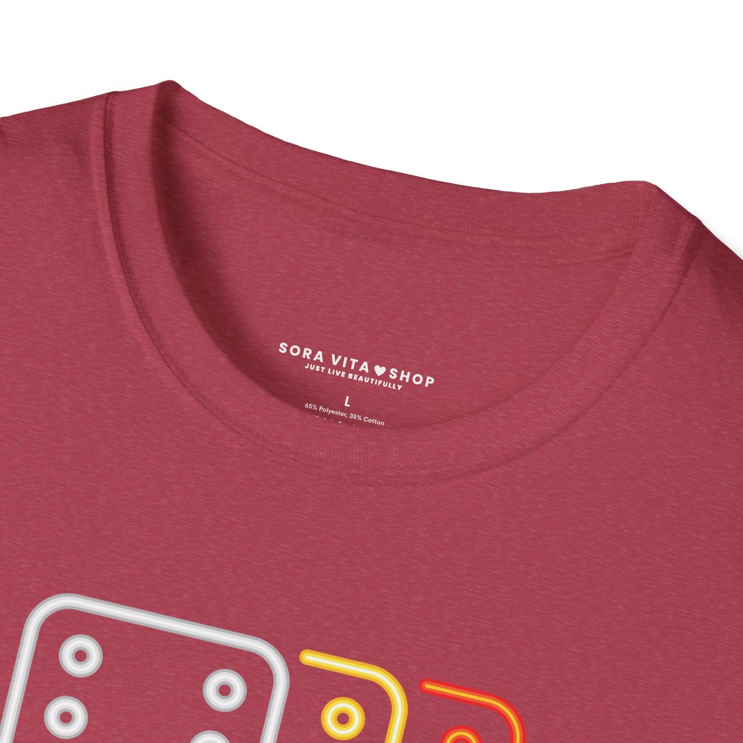 Domino Graphic T‑Shirt Unisex Softstyle Tee for Gamers, Arcade Style & Fun Casual Wear