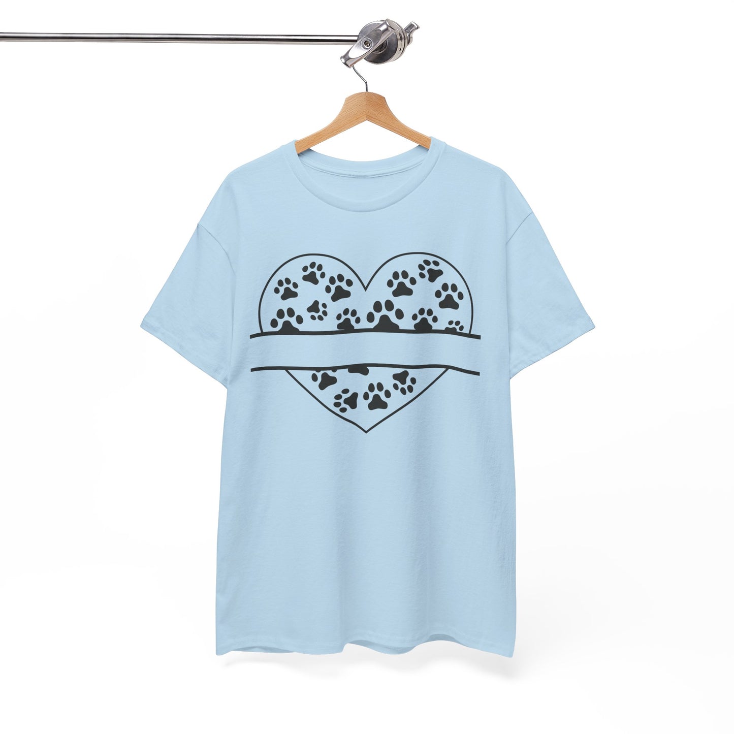 Paw Print Love Tee – Heart Paw Design Shirt for Proud Pet Parents, Dog Moms & Animal Lovers