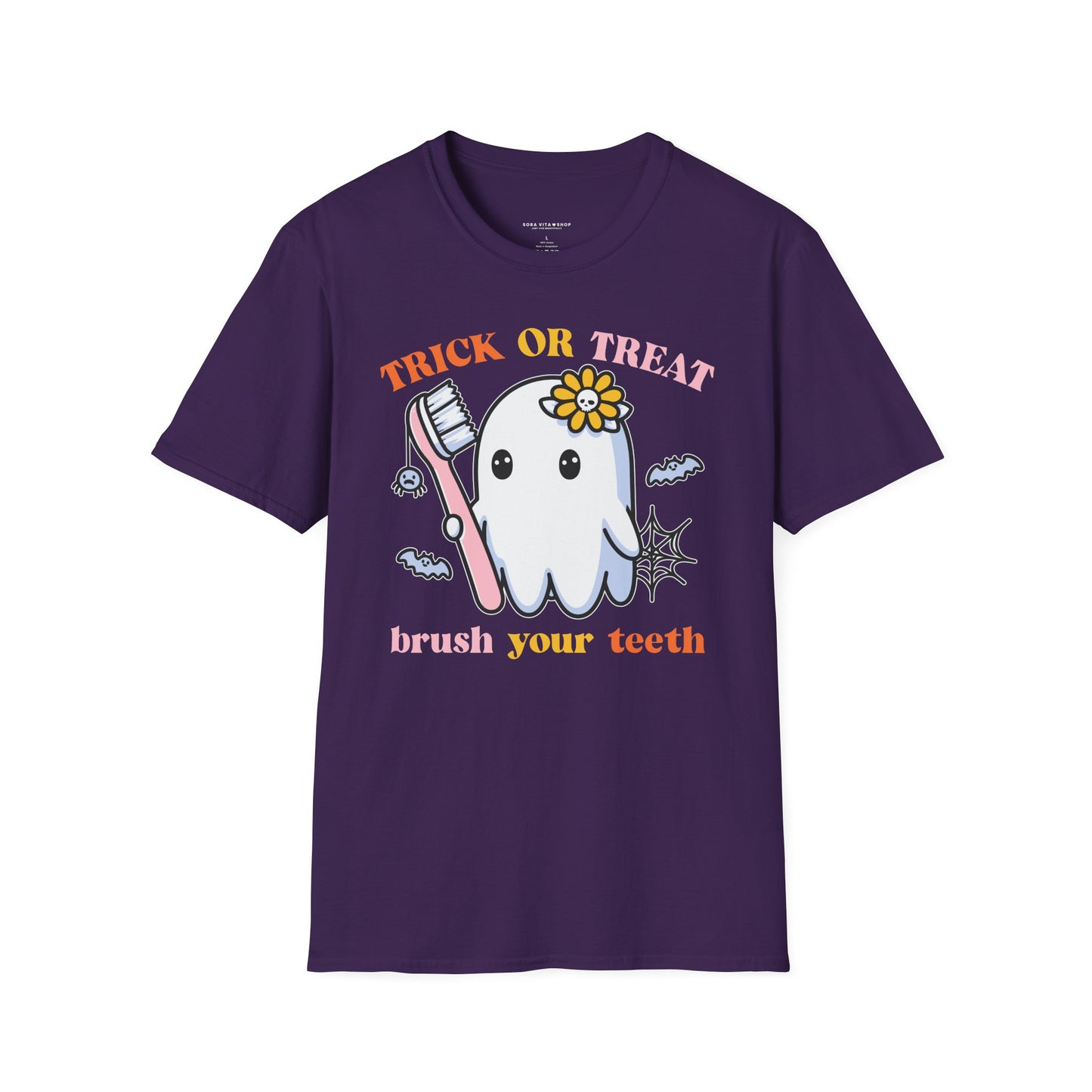 Halloween Tooth Care Ghost Tee – Fun Spooky Season Shirt for Kids & Adults, Trick‑or‑Treat & Party Ready