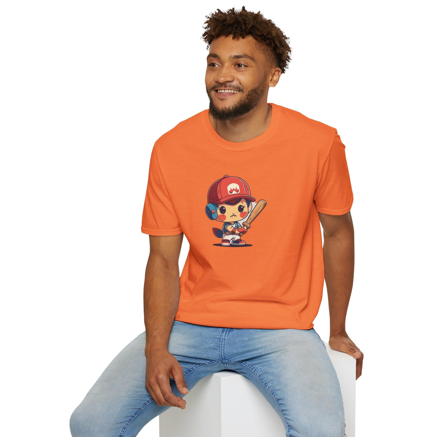 Cute Baseball Kid Softstyle Tee ⚾ | Playful Unisex Comfort for Sports Lovers, Summer Fun & Everyday Joy