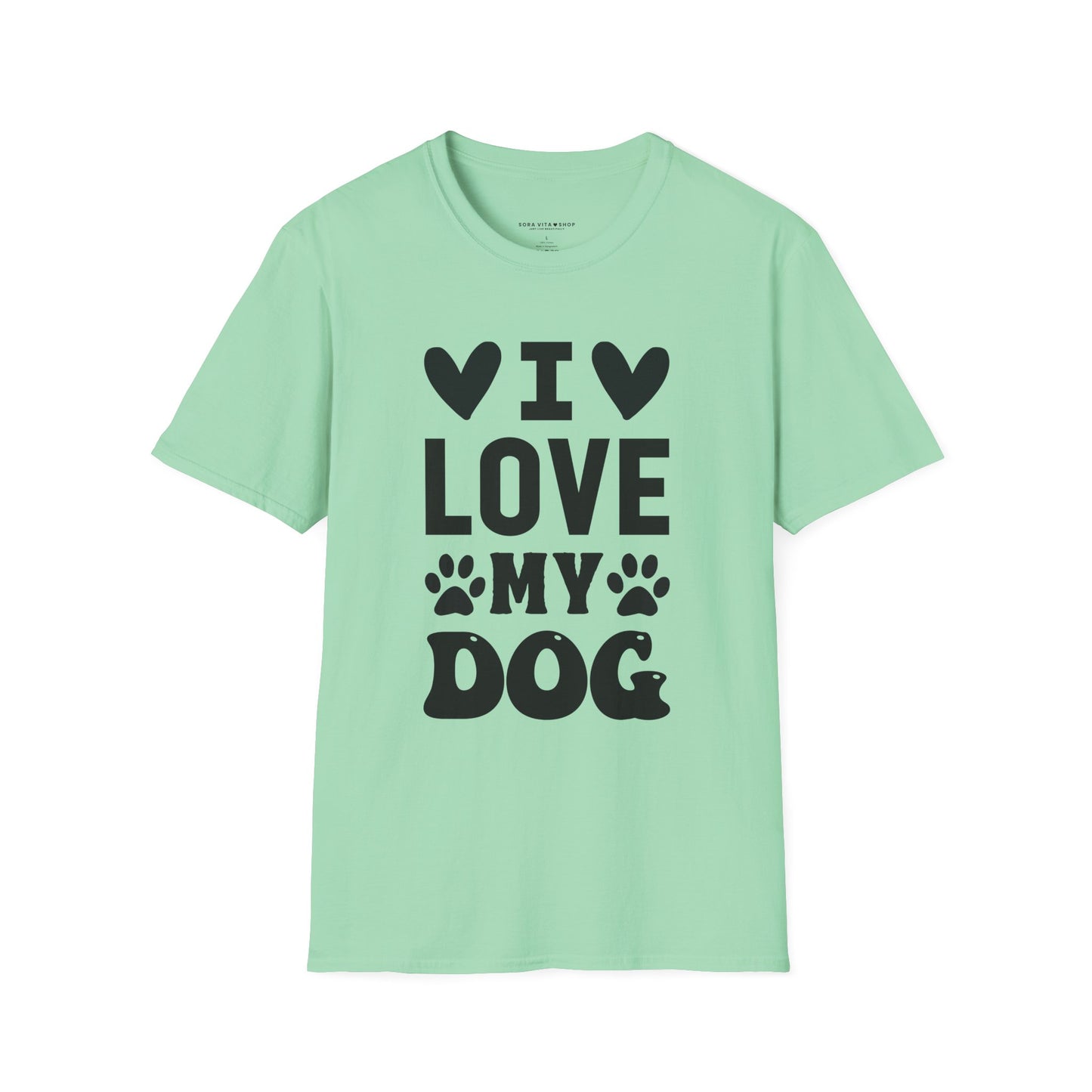 I Love My Dog Softstyle Tee | Unisex Comfort for Pet Parents, Dog Moms & Everyday Animal Lovers