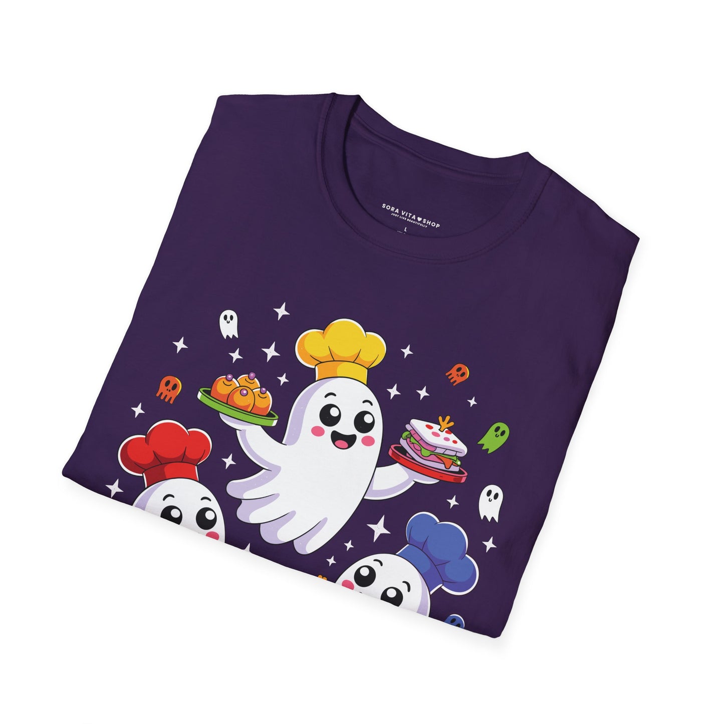 Ghostly Chefs Halloween Tee – Cute Spooky Kitchen Shirt for Foodie Fun & Costume Parties