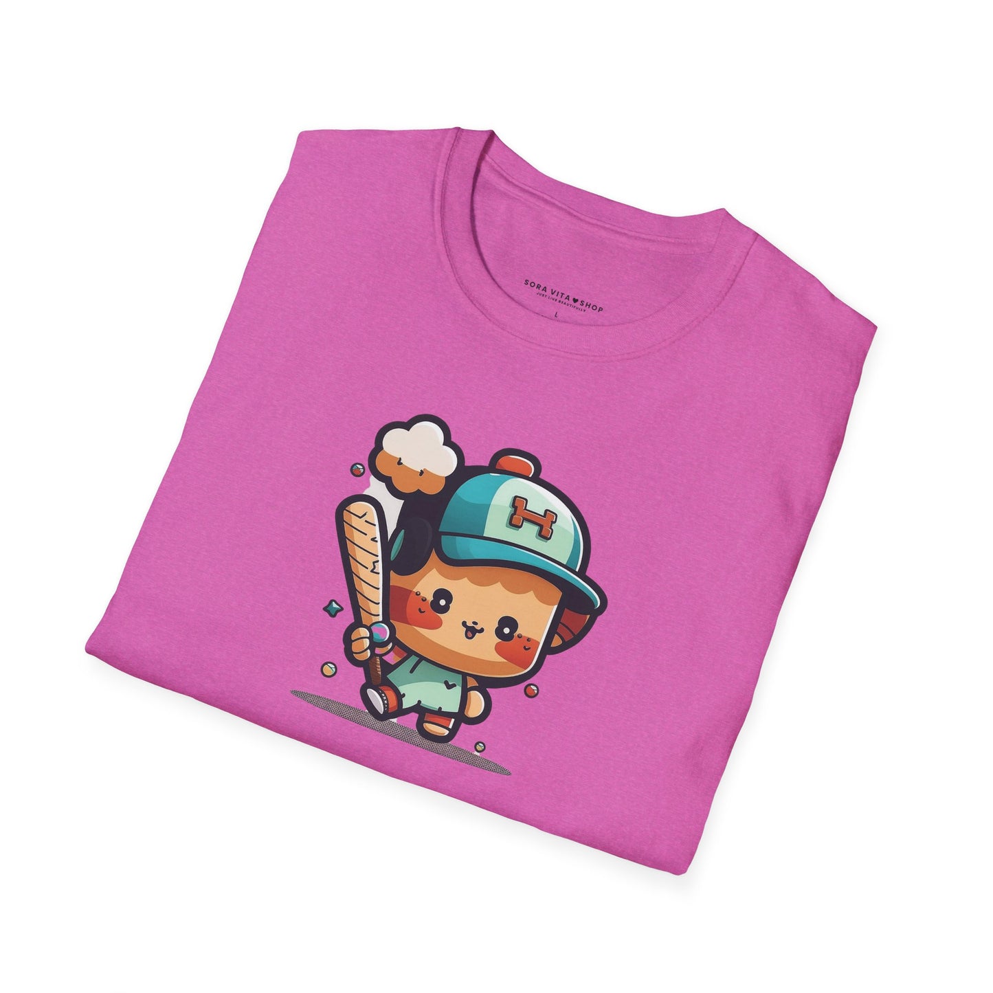 Cute Kid’s Baseball Softstyle Tee | Fun Unisex Comfort for Summer Play, Sports Fans & Everyday Joy