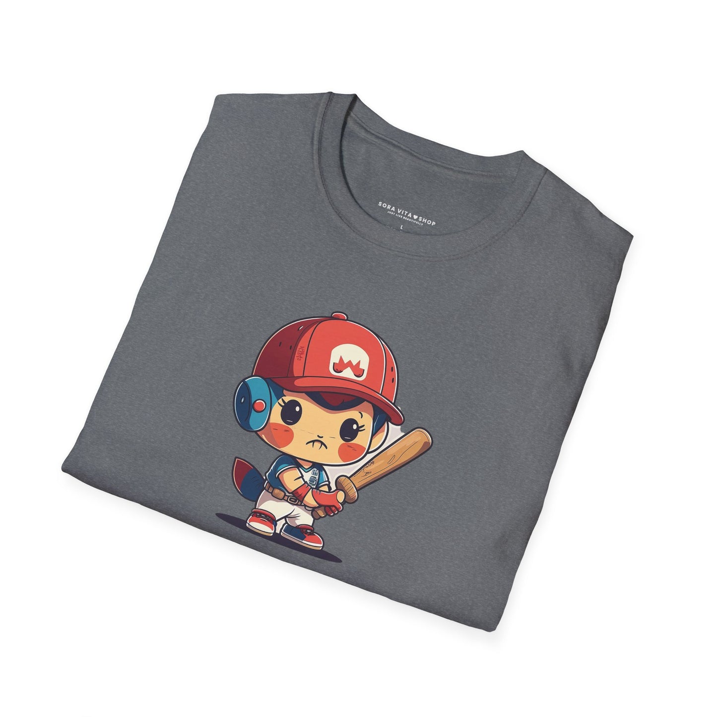 Cute Baseball Kid Softstyle Tee ⚾ | Playful Unisex Comfort for Sports Lovers, Summer Fun & Everyday Joy