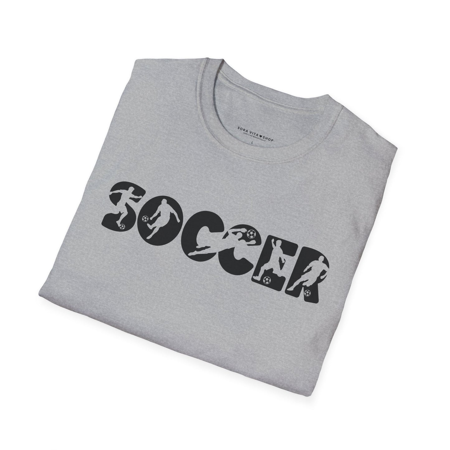 Goal‑Getter Comfort – Soccer Fan Unisex Softstyle Tee | All‑Day Wear, Game‑Day Energy, Perfect Gift for Players & Supporters
