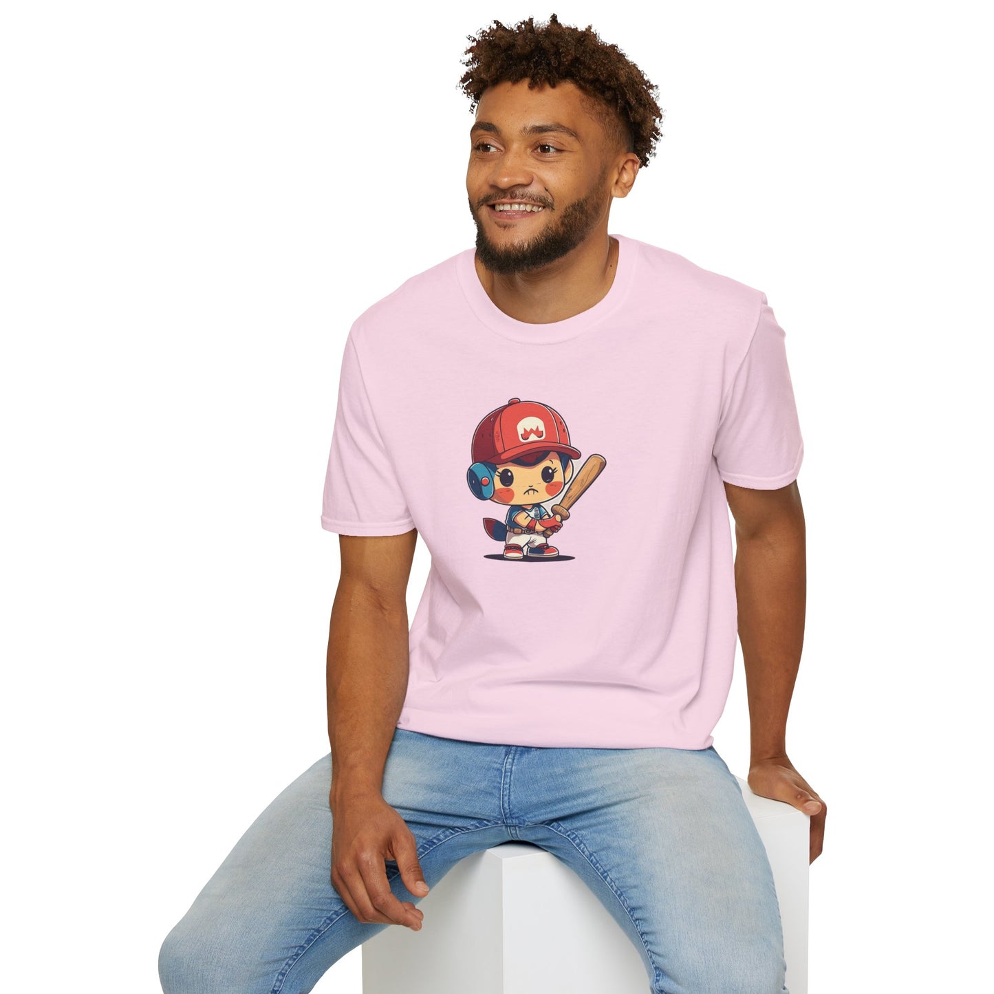 Cute Baseball Kid Softstyle Tee ⚾ | Playful Unisex Comfort for Sports Lovers, Summer Fun & Everyday Joy