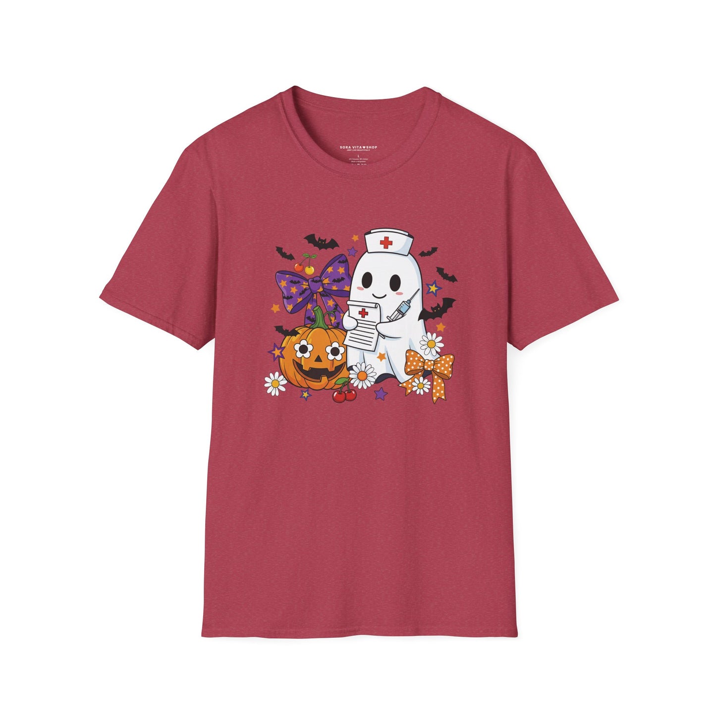 Halloween Ghost Tee – Cute & Spooky Unisex Shirt for Trick‑or‑Treat Fun and Fall Festivities