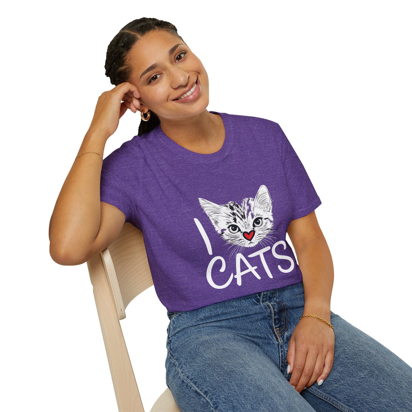 I CATS Funny Tee | Softstyle Comfort for Cat Lovers, Pet Owners & Everyday Durability