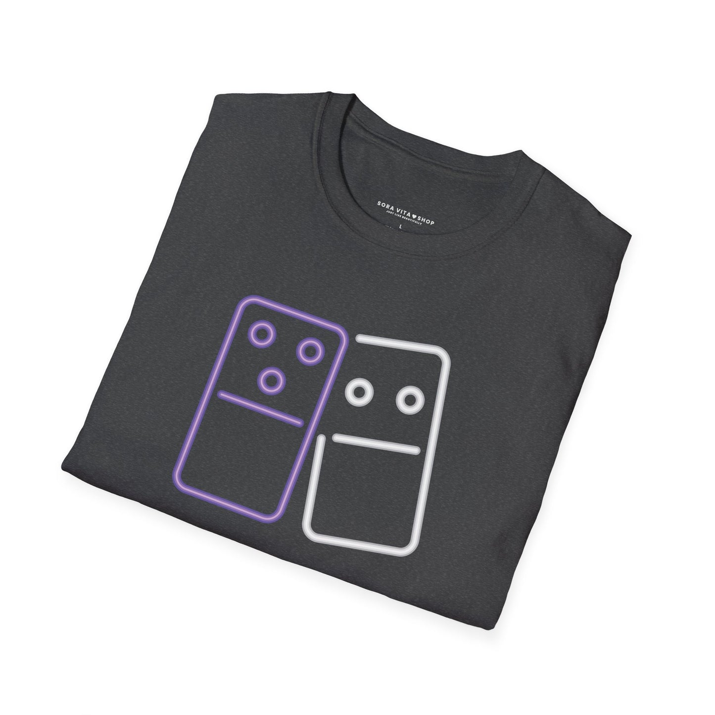Playful Dominoes T‑Shirt Unisex Softstyle Tee for Game Nights, Fall Fun & Birthday Gifts