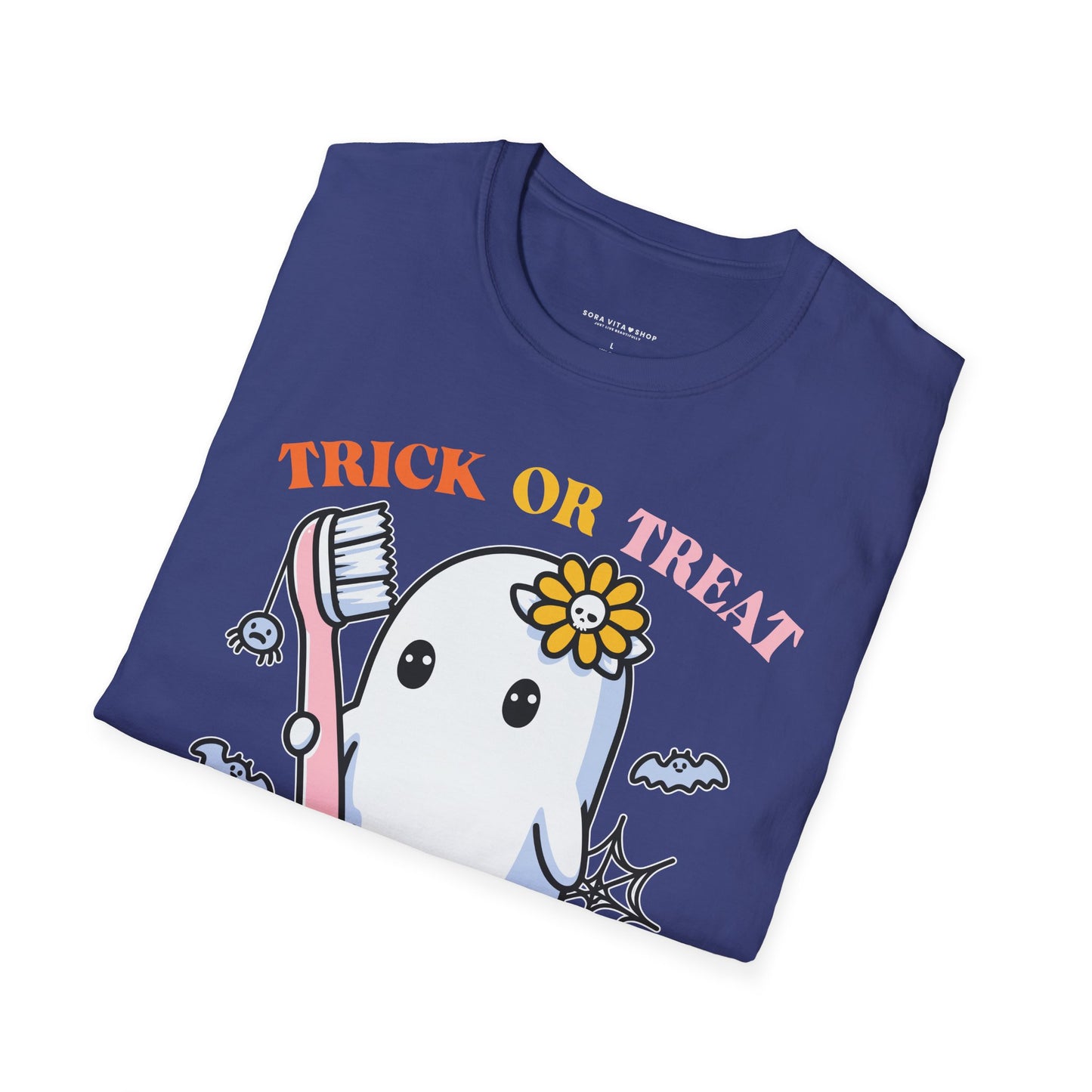 Halloween Tooth Care Ghost Tee – Fun Spooky Season Shirt for Kids & Adults, Trick‑or‑Treat & Party Ready