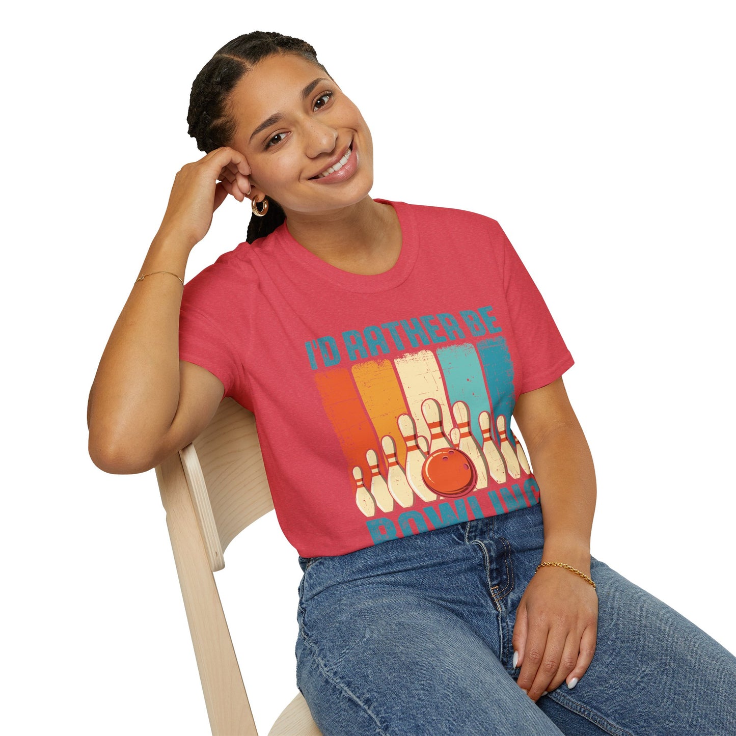 I’d Rather Be Bowling Softstyle Tee – All‑Day Comfort, Fun Game Night Vibes, Perfect Gift for Bowlers & League Legends
