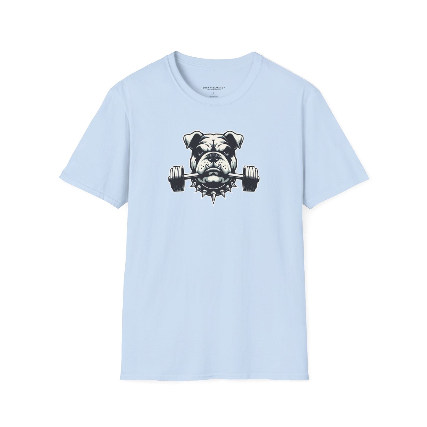 Fitness Bulldog Tee | Unisex Softstyle Comfort for Dog Lovers, Gym Warriors & Everyday Style
