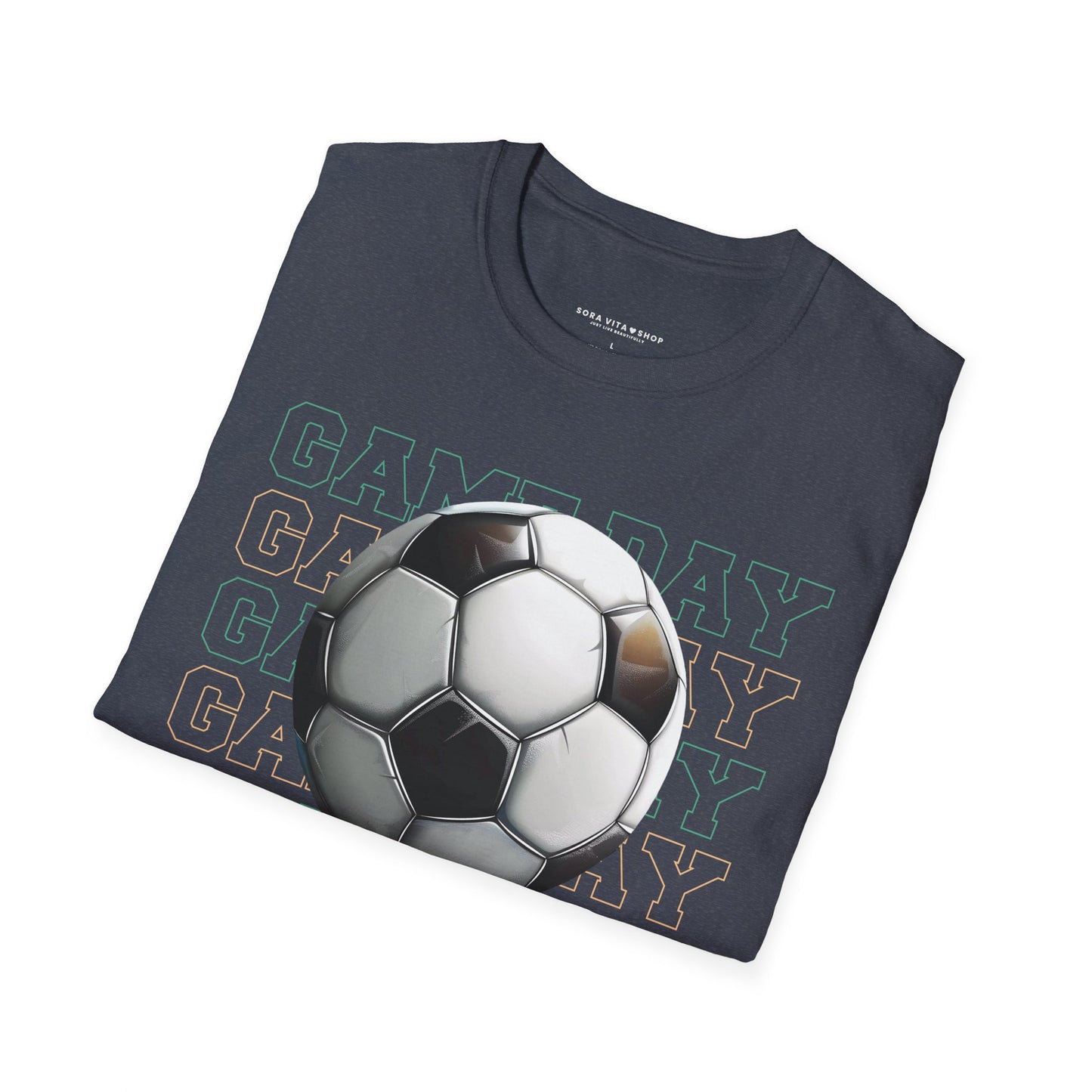 Game Day Vibes T‑Shirt – Soccer Fan Tee for Match Day Energy, Comfort & Team Spirit