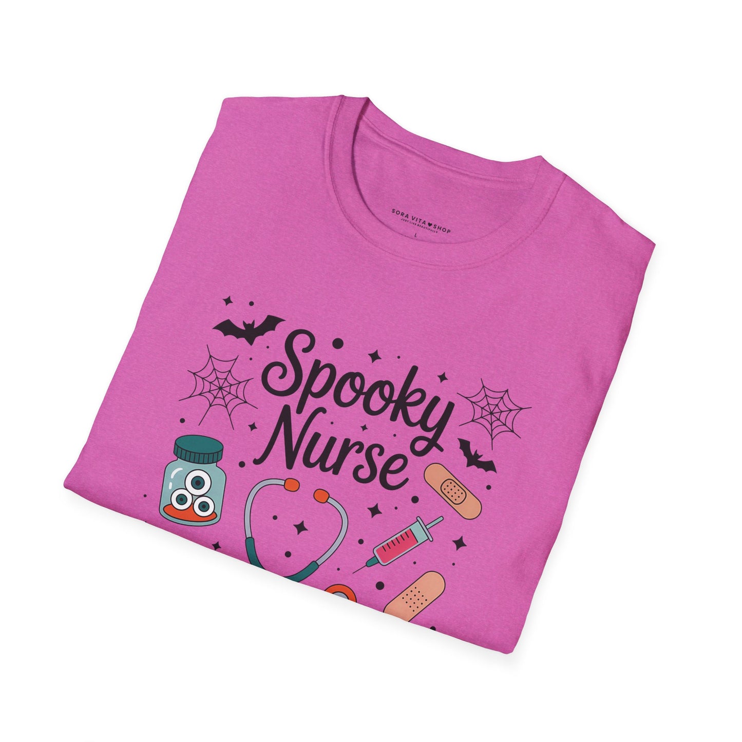 Spooky Nurse Halloween Tee – Funny Medical Staff Shirt for Festive Fall Fun & Costume Parties