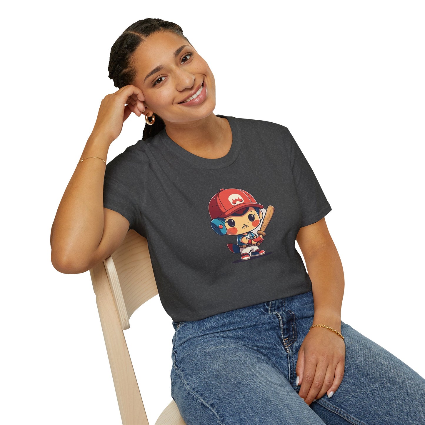 Cute Baseball Kid Softstyle Tee ⚾ | Playful Unisex Comfort for Sports Lovers, Summer Fun & Everyday Joy