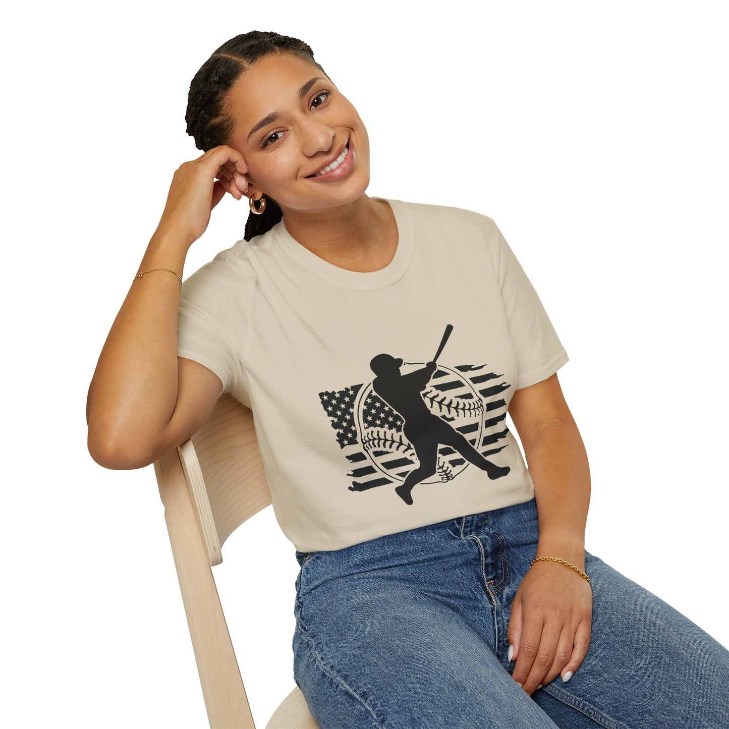 Home Run Comfort – Baseball Fan Unisex Softstyle Tee | All‑Day Wear, Game‑Day Energy, Perfect Gift for Lovers Players