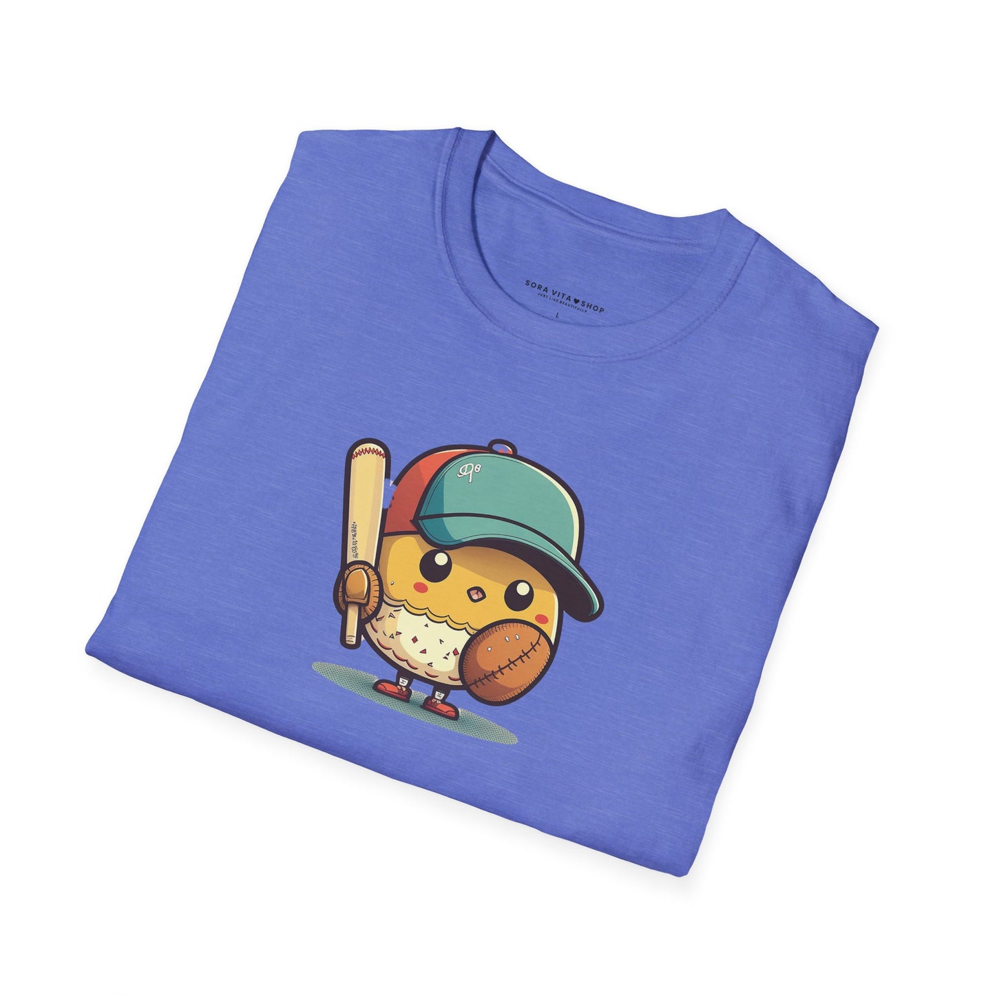 Playful Baseball Chick Softstyle Tee 🐥⚾ | Cute Unisex Comfort for Sports Lovers, Spring Fun & Everyday Style