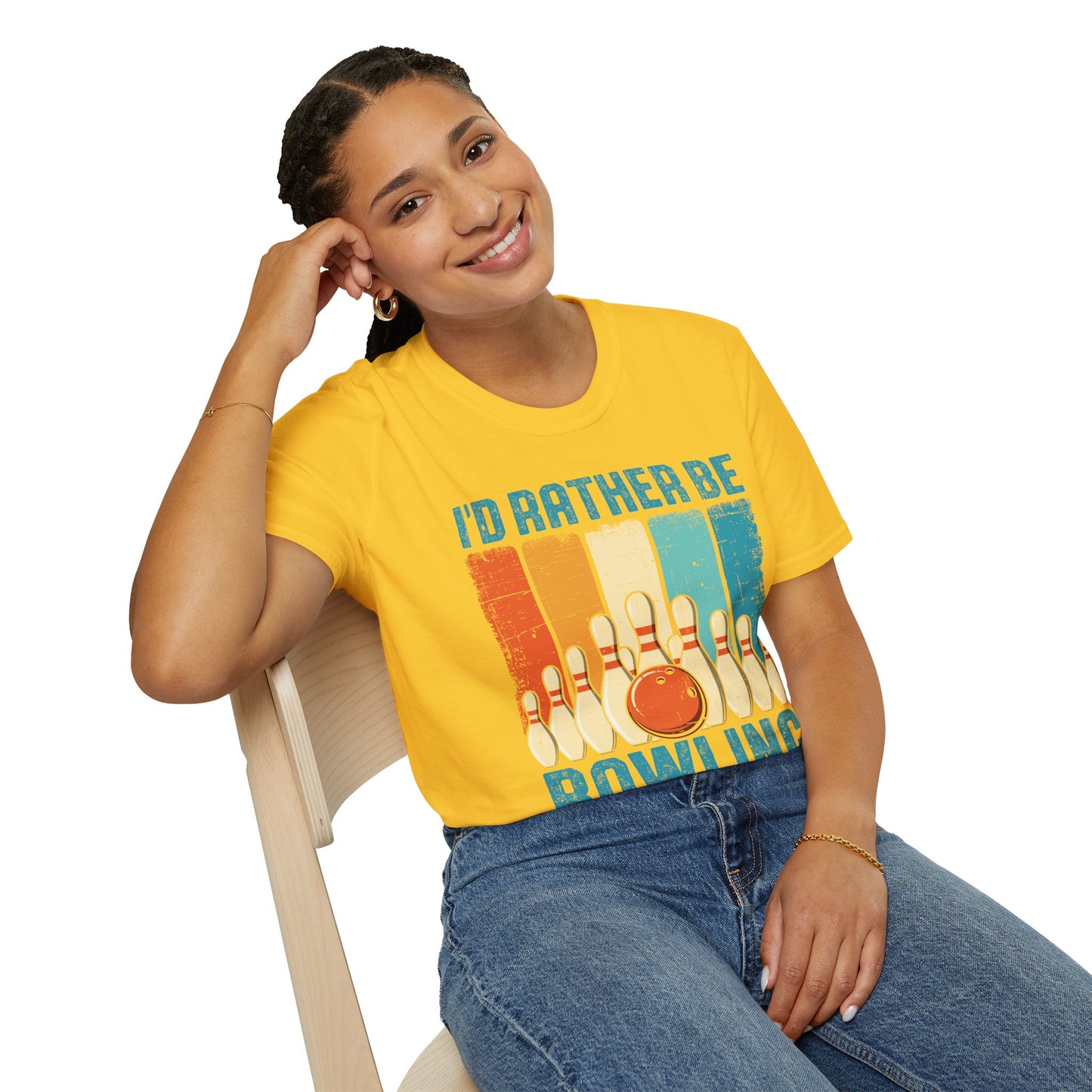I’d Rather Be Bowling Softstyle Tee – All‑Day Comfort, Fun Game Night Vibes, Perfect Gift for Bowlers & League Legends