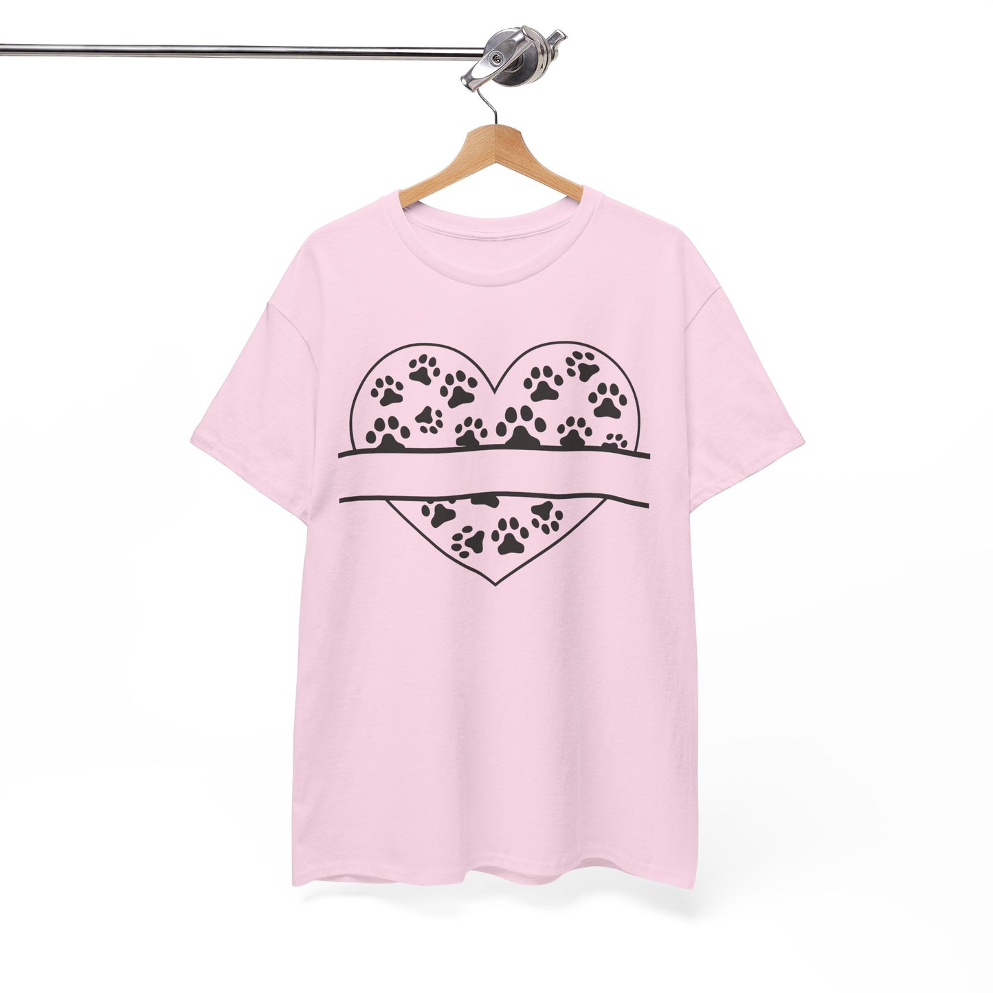 Paw Print Love Tee – Heart Paw Design Shirt for Proud Pet Parents, Dog Moms & Animal Lovers