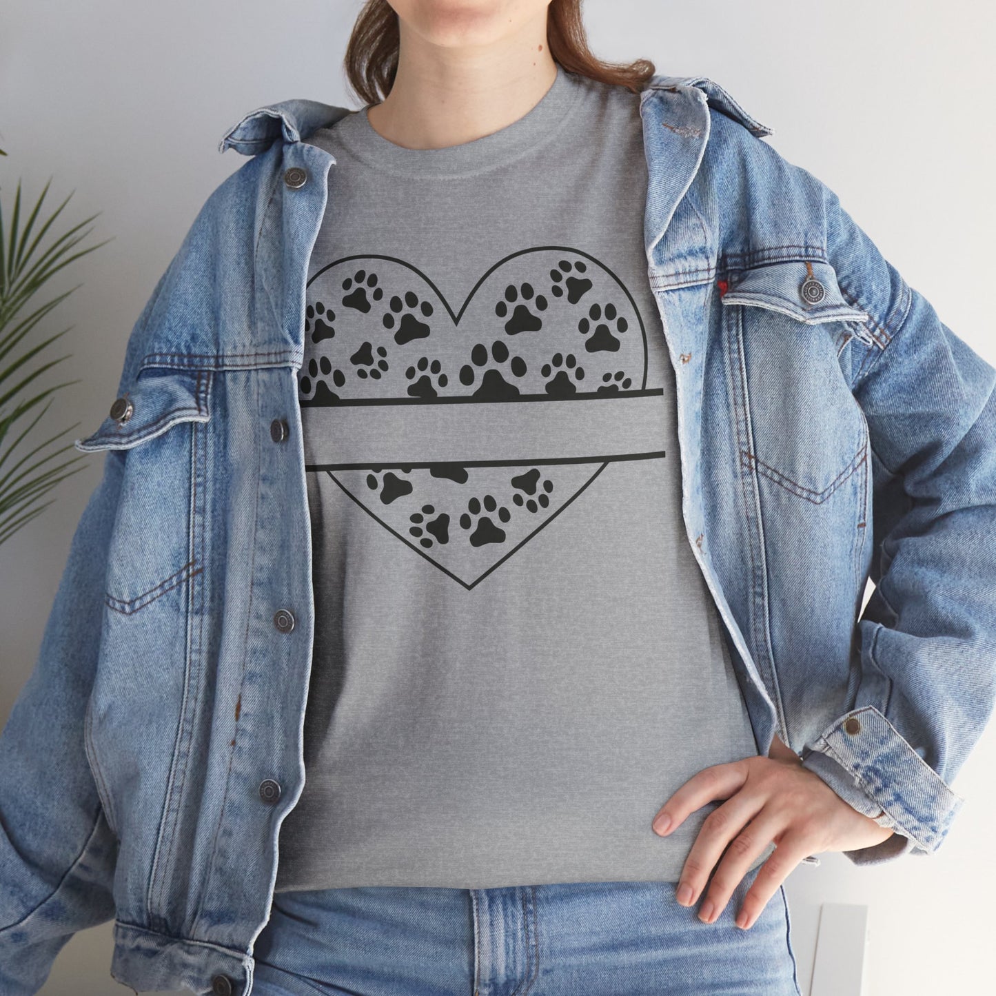 Paw Print Love Tee – Heart Paw Design Shirt for Proud Pet Parents, Dog Moms & Animal Lovers