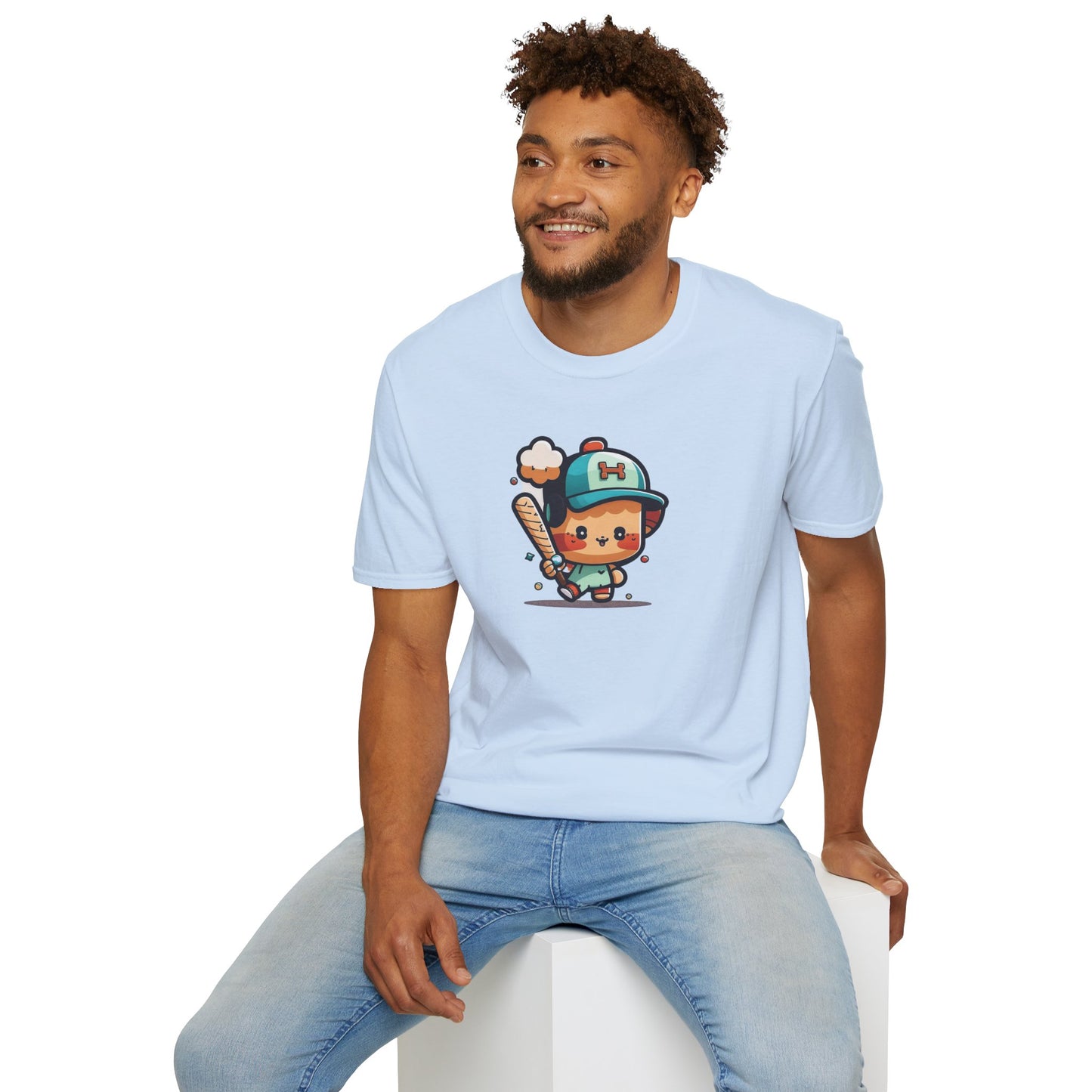 Cute Kid’s Baseball Softstyle Tee | Fun Unisex Comfort for Summer Play, Sports Fans & Everyday Joy