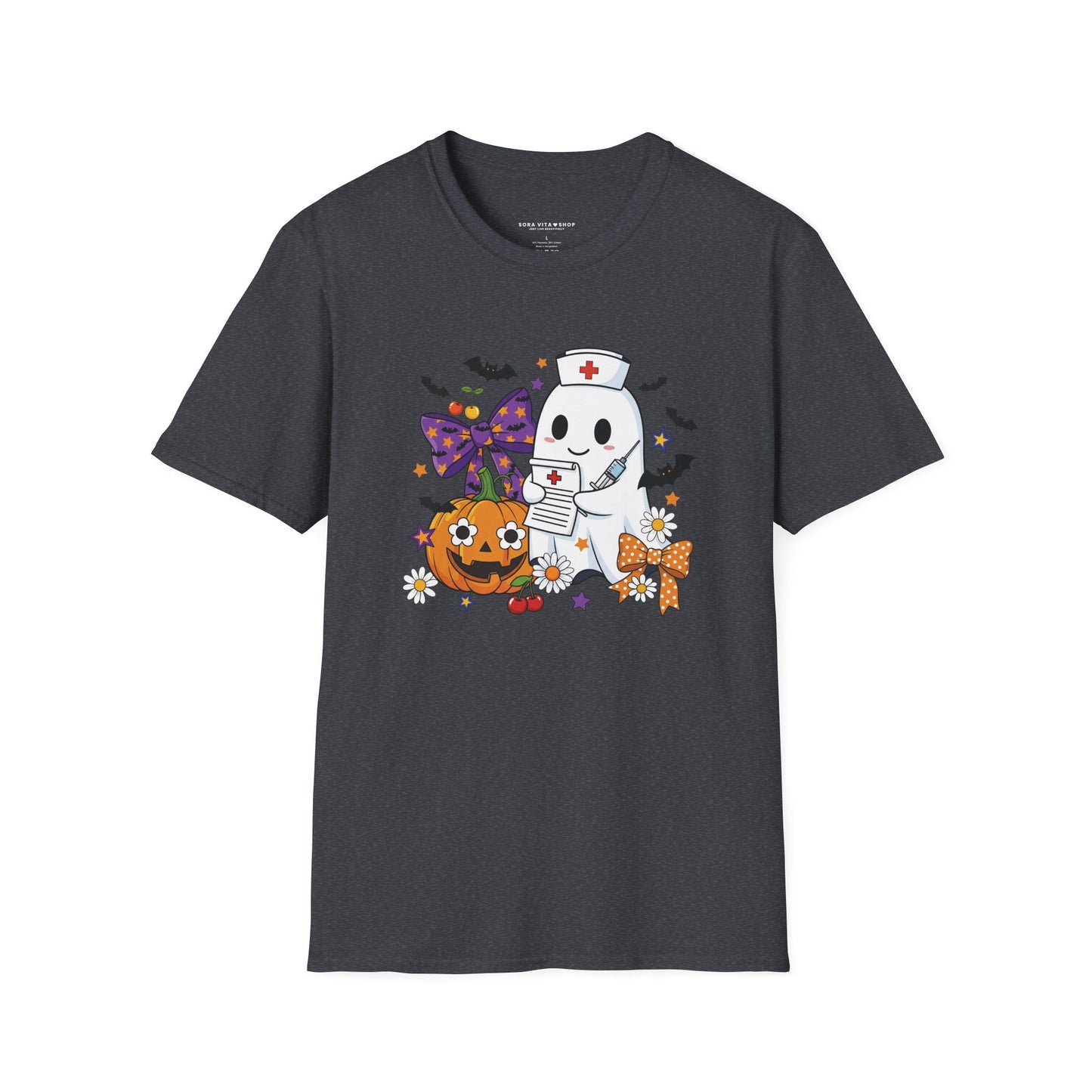 Halloween Ghost Tee – Cute & Spooky Unisex Shirt for Trick‑or‑Treat Fun and Fall Festivities