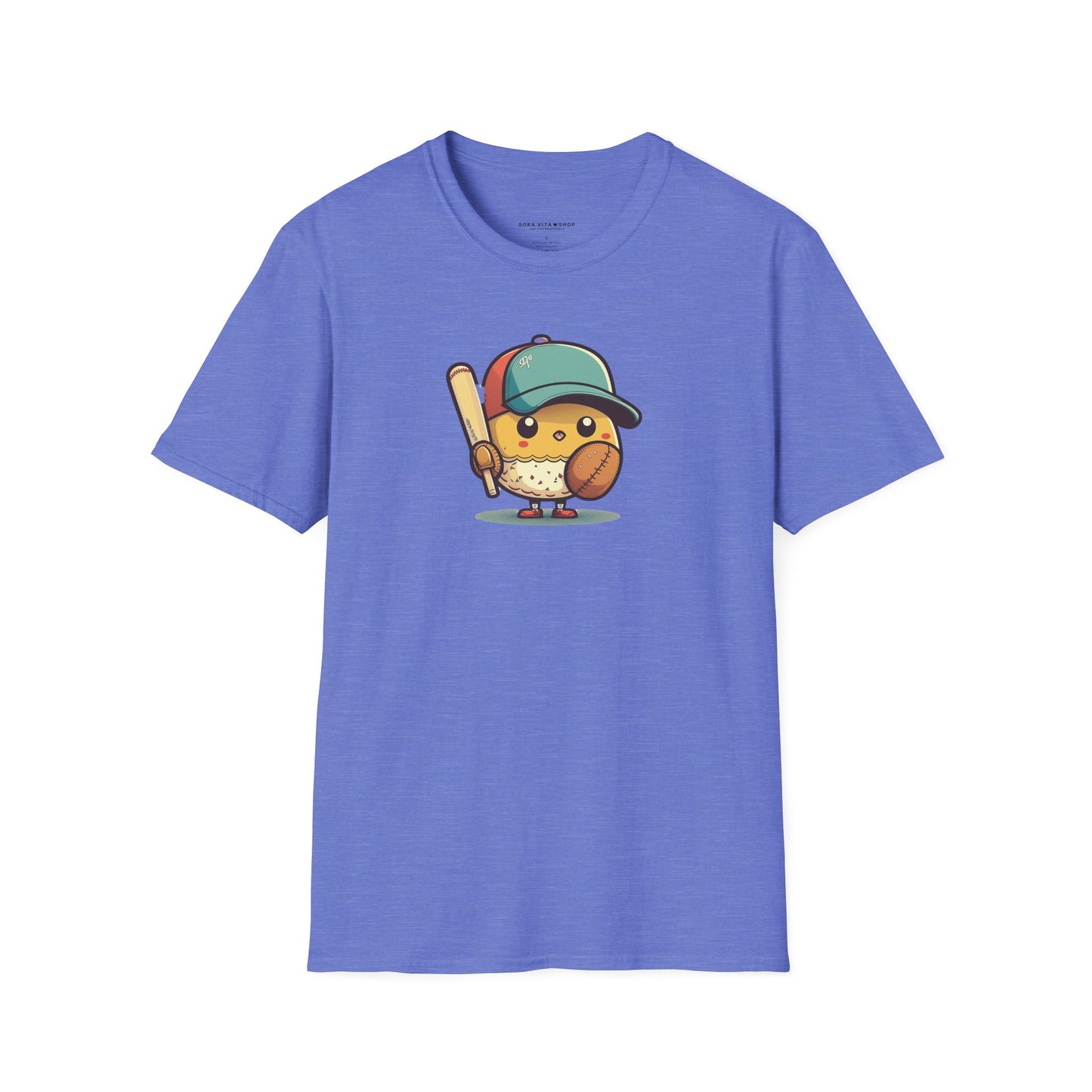 Playful Baseball Chick Softstyle Tee 🐥⚾ | Cute Unisex Comfort for Sports Lovers, Spring Fun & Everyday Style