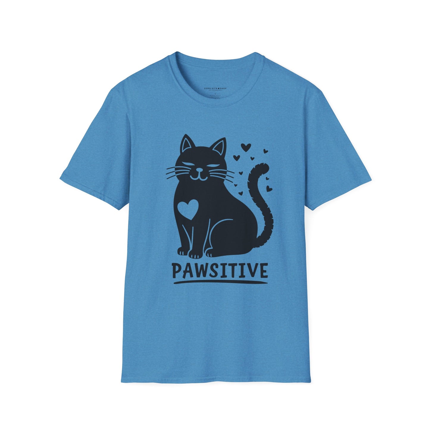 Pawsitive Cat Tee | Unisex Softstyle Comfort for Cat Lovers, Pet Advocates & Everyday Positivity