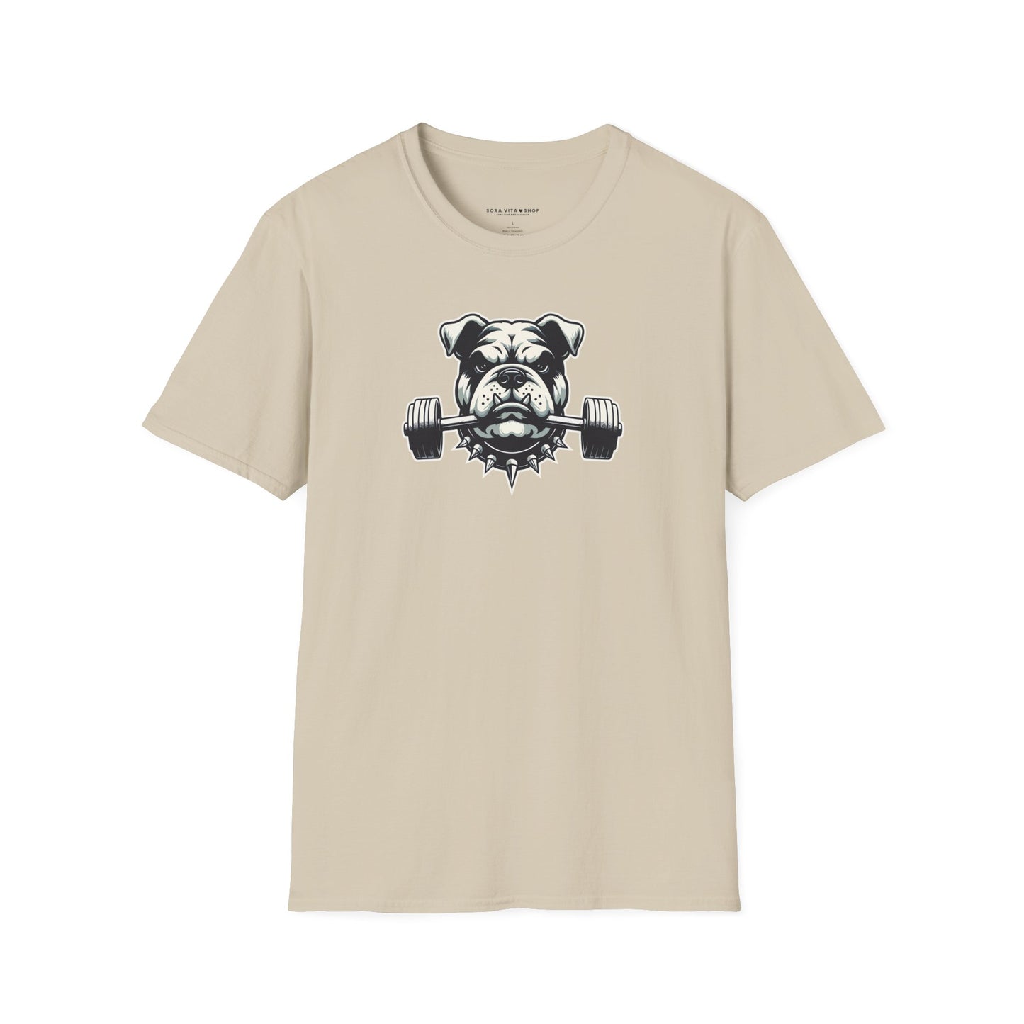 Fitness Bulldog Tee | Unisex Softstyle Comfort for Dog Lovers, Gym Warriors & Everyday Style