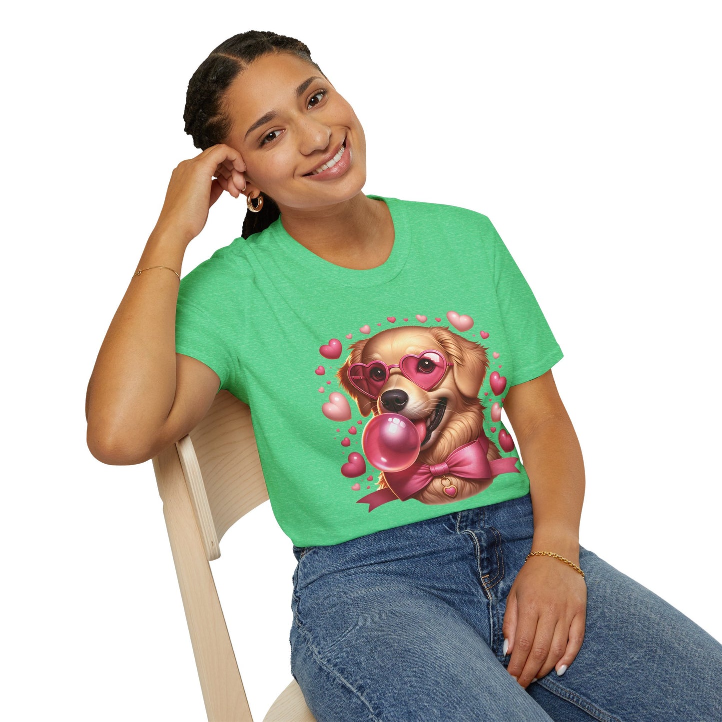 Golden Retriever Love Tee | Softstyle Comfort for Dog Lovers, Valentineās Day & Everyday Joy