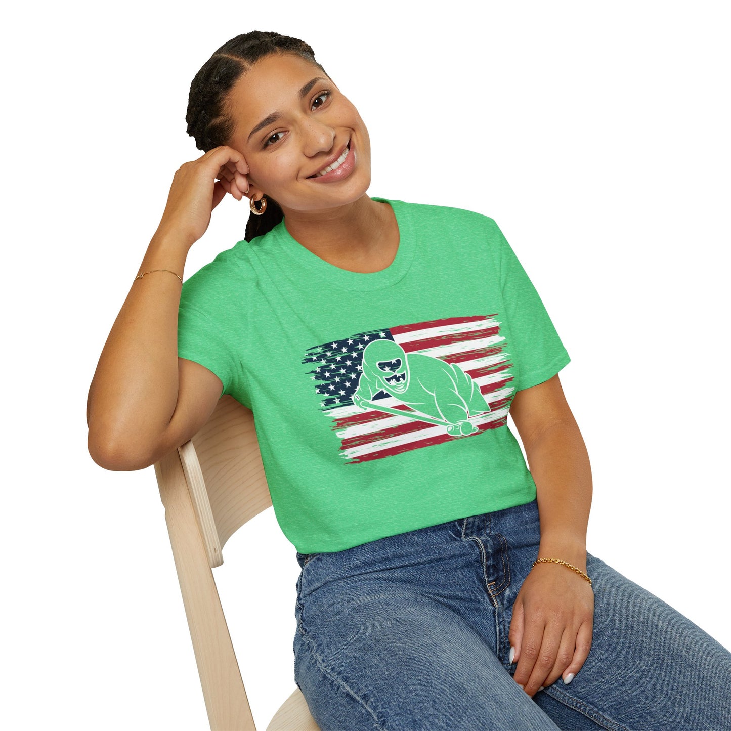 American Flag Billiards Tee – Fall‑Ready Comfort, Game‑Day Energy