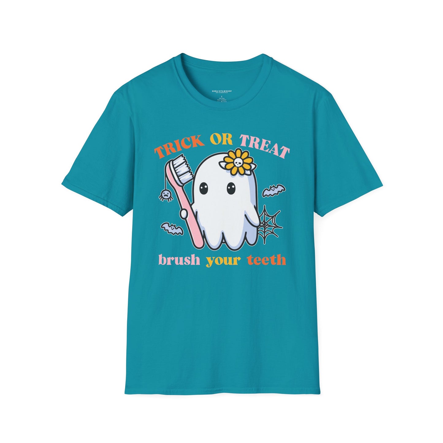 Halloween Tooth Care Ghost Tee – Fun Spooky Season Shirt for Kids & Adults, Trick‑or‑Treat & Party Ready