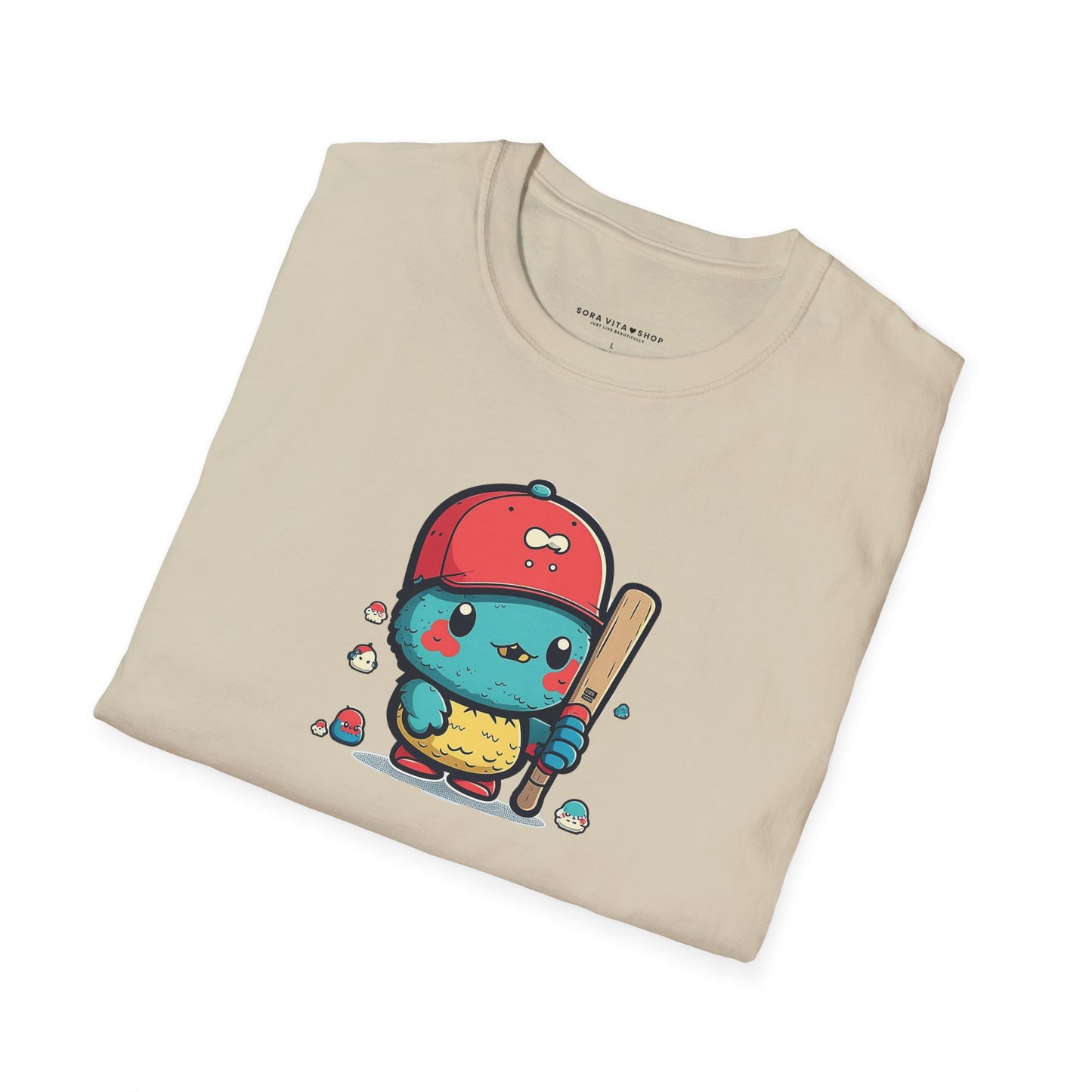 Adorable Cartoon Baseball Tee ⚾ | Fun Unisex Comfort for Kids & Adults, Perfect for Birthdays, Camps & Everyday Play