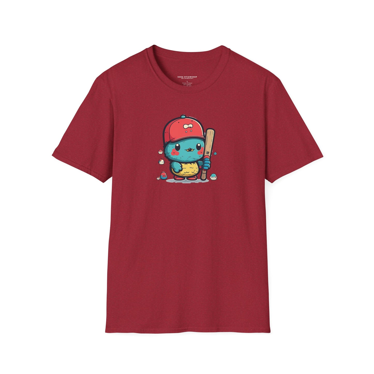 Adorable Cartoon Baseball Tee ⚾ | Fun Unisex Comfort for Kids & Adults, Perfect for Birthdays, Camps & Everyday Play