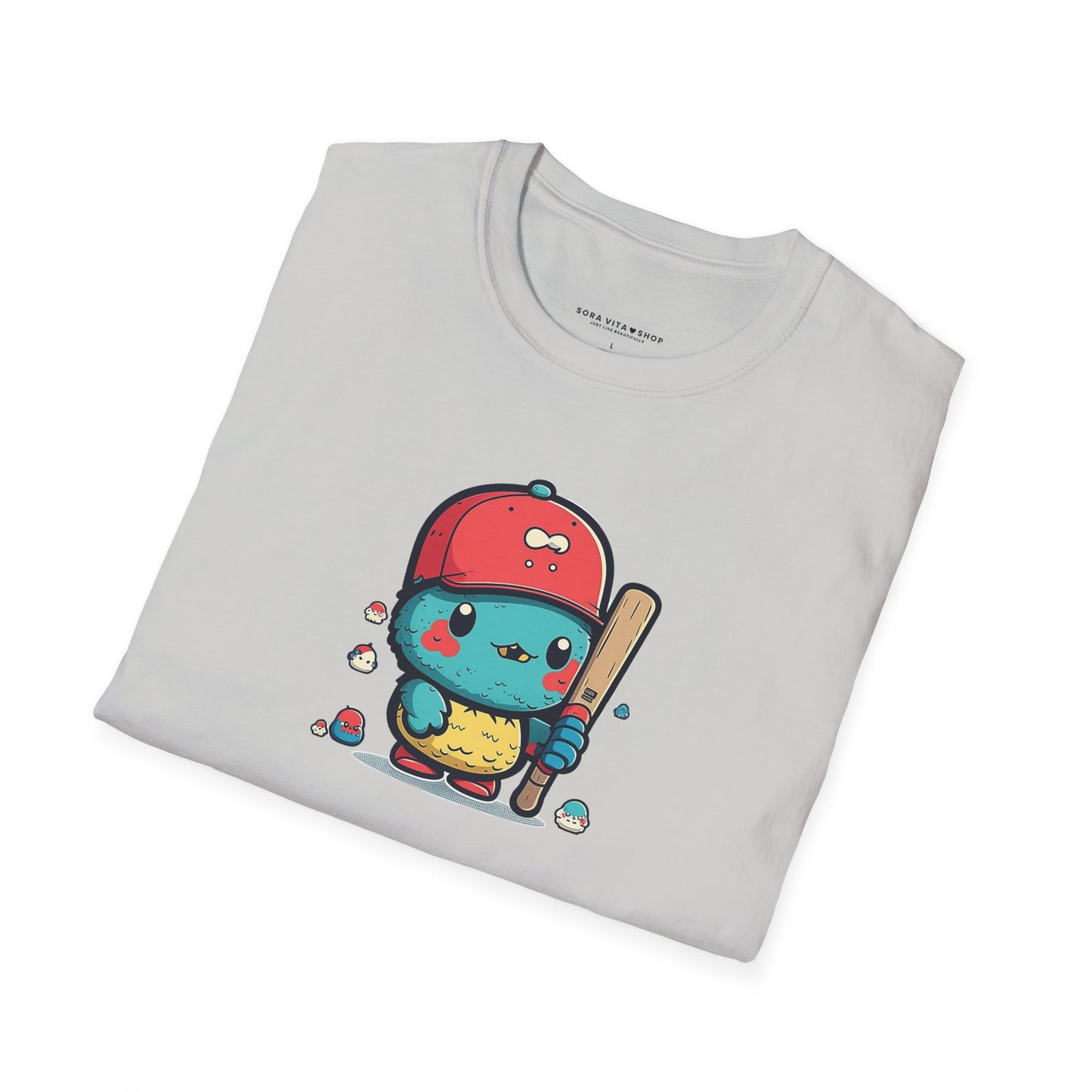 Adorable Cartoon Baseball Tee ⚾ | Fun Unisex Comfort for Kids & Adults, Perfect for Birthdays, Camps & Everyday Play