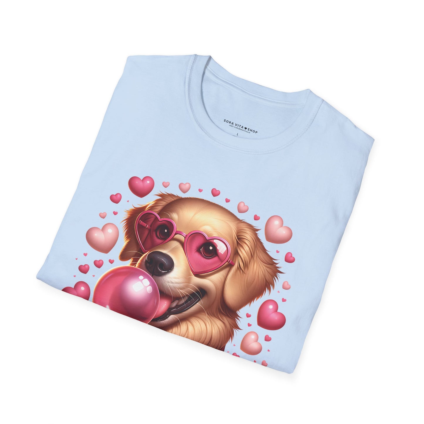 Golden Retriever Love Tee | Softstyle Comfort for Dog Lovers, Valentineās Day & Everyday Joy