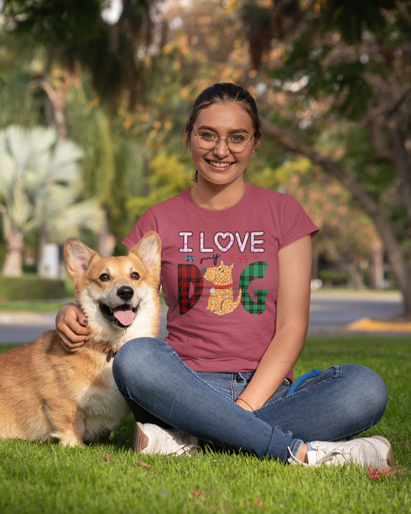 t-shirt-mockup-of-a-woman-with-a-smiling-dog-next-to-her-28036