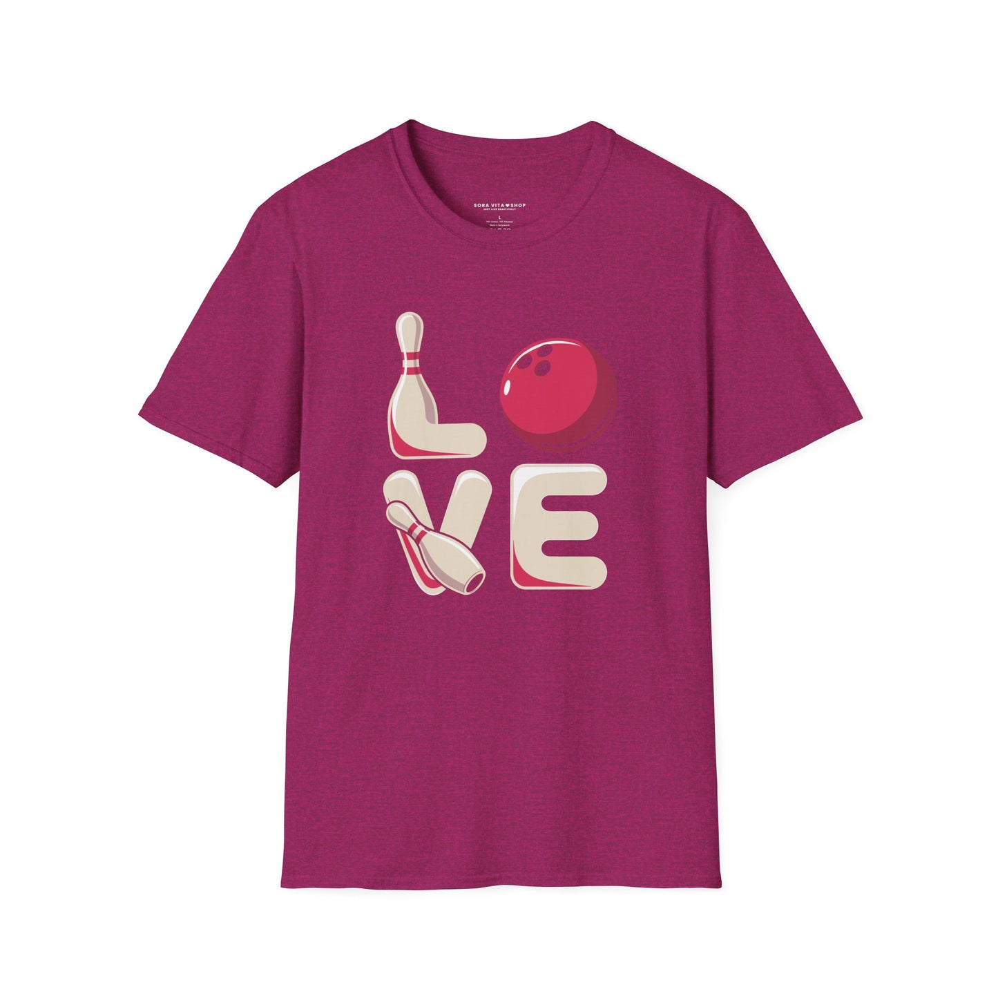 Bowling Love Softstyle Tee – All‑Day Comfort, Fun Game Night Energy, Perfect Gift for Bowlers & League Fans
