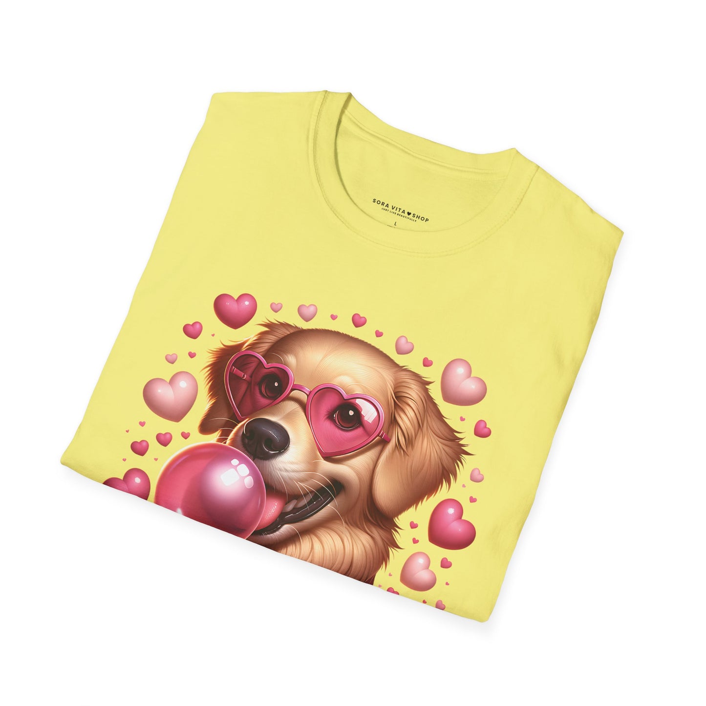 Golden Retriever Love Tee | Softstyle Comfort for Dog Lovers, Valentine’s Day & Everyday Joy