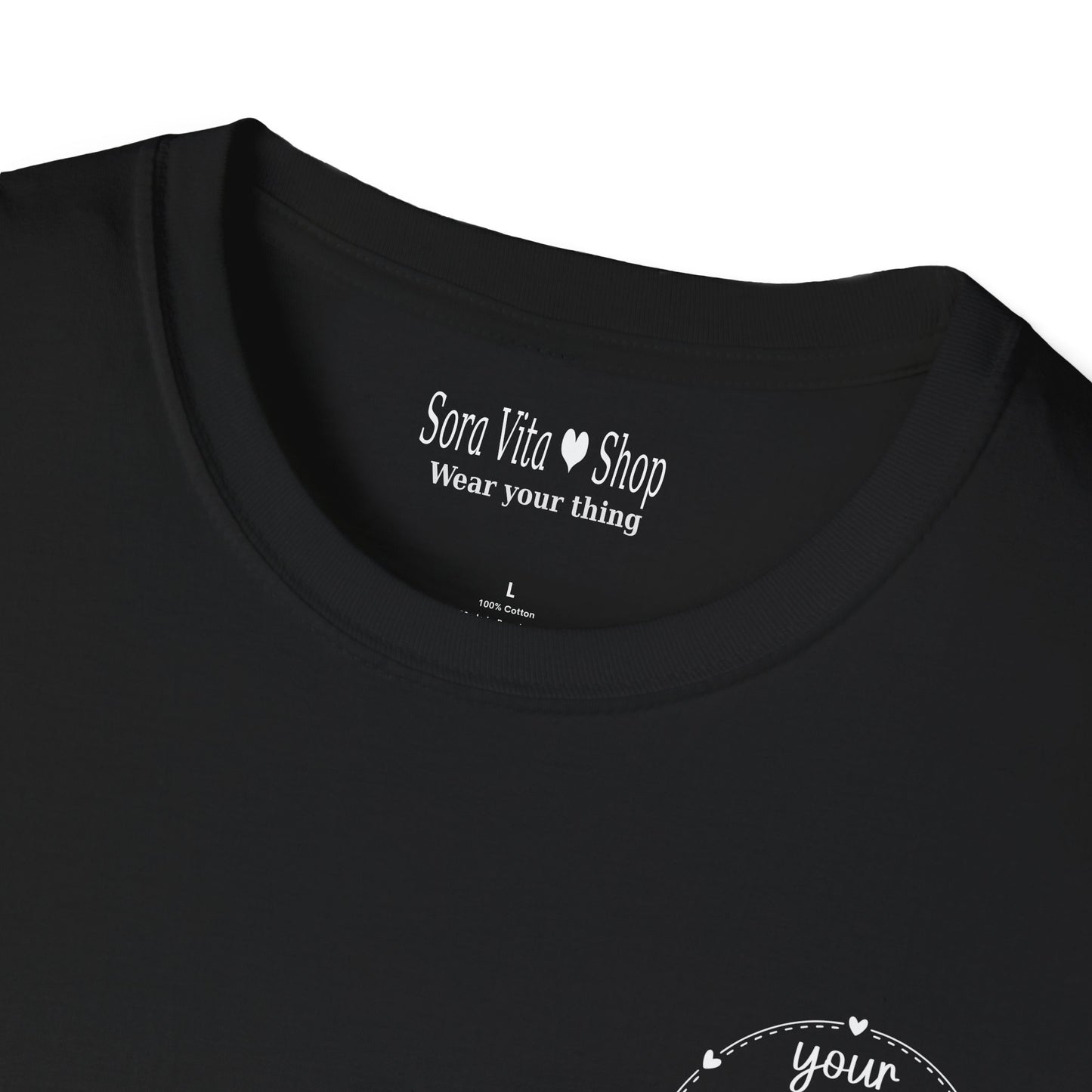 Sora Vita Custom Brand Identity Circle Logo Tee