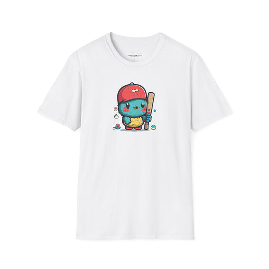 Adorable Cartoon Baseball Tee ⚾ | Fun Unisex Comfort for Kids & Adults, Perfect for Birthdays, Camps & Everyday Play