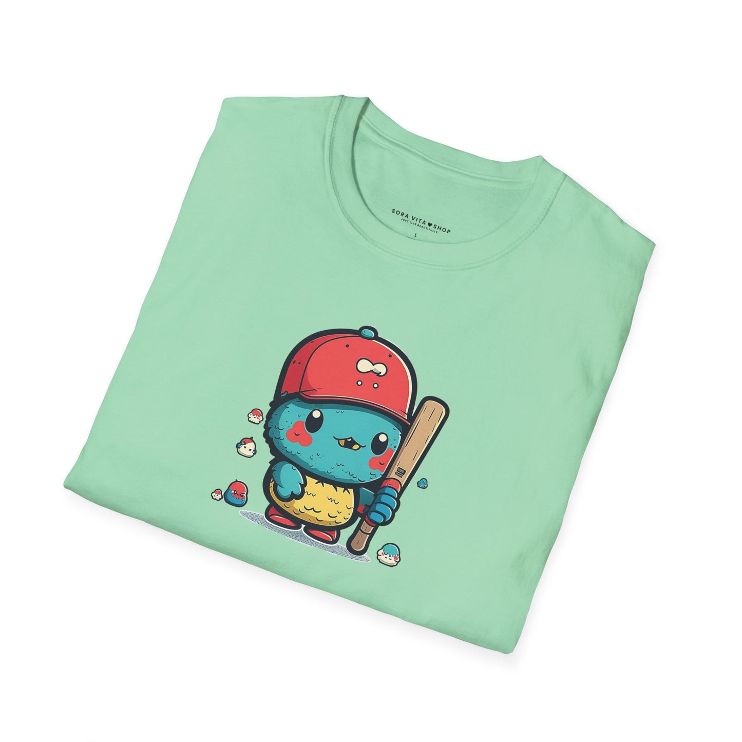 Adorable Cartoon Baseball Tee ⚾ | Fun Unisex Comfort for Kids & Adults, Perfect for Birthdays, Camps & Everyday Play