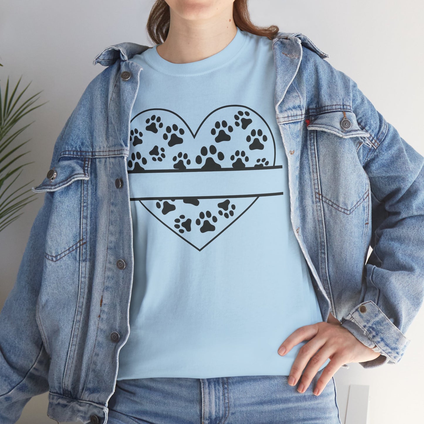 Paw Print Love Tee – Heart Paw Design Shirt for Proud Pet Parents, Dog Moms & Animal Lovers