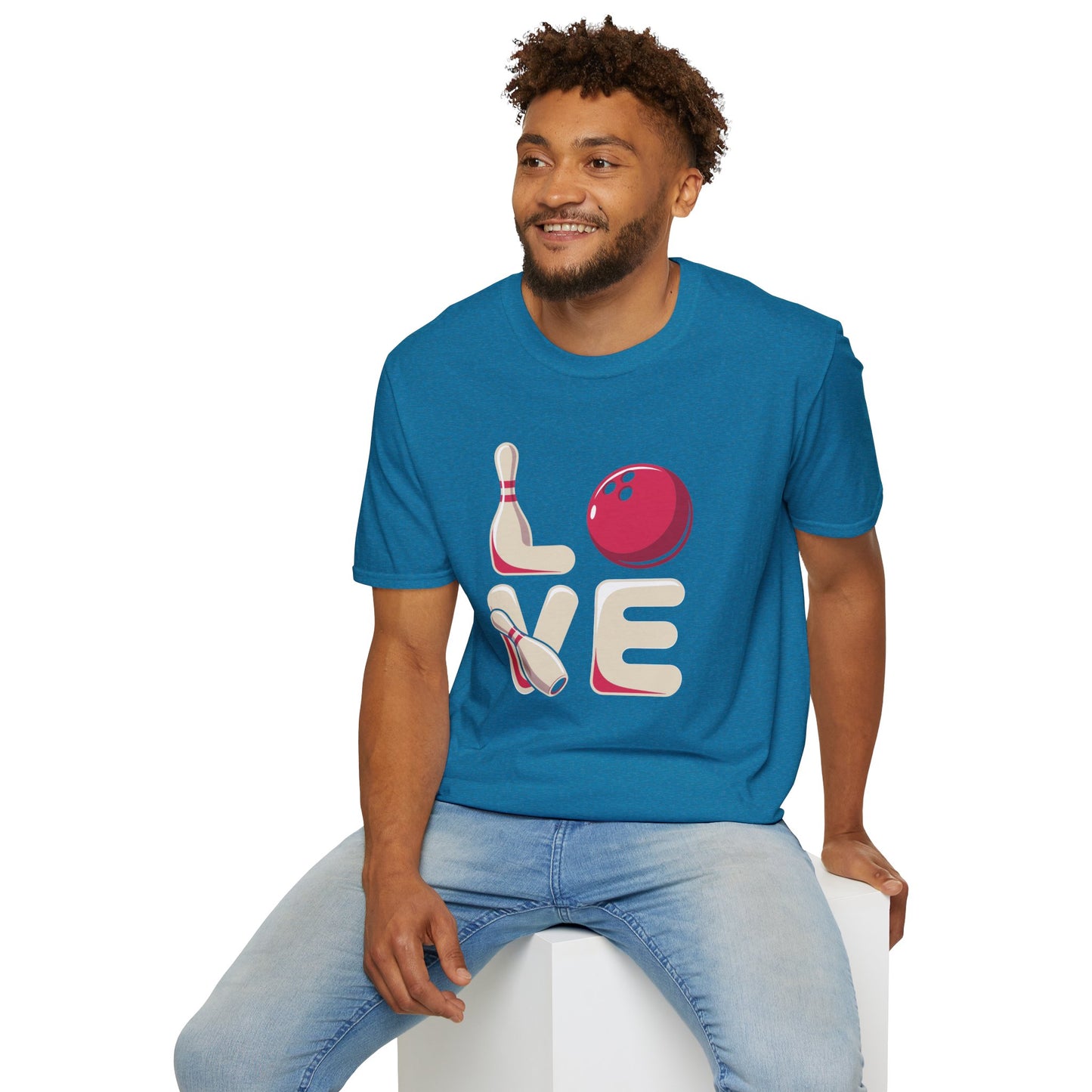 Bowling Love Softstyle Tee – All‑Day Comfort, Fun Game Night Energy, Perfect Gift for Bowlers & League Fans
