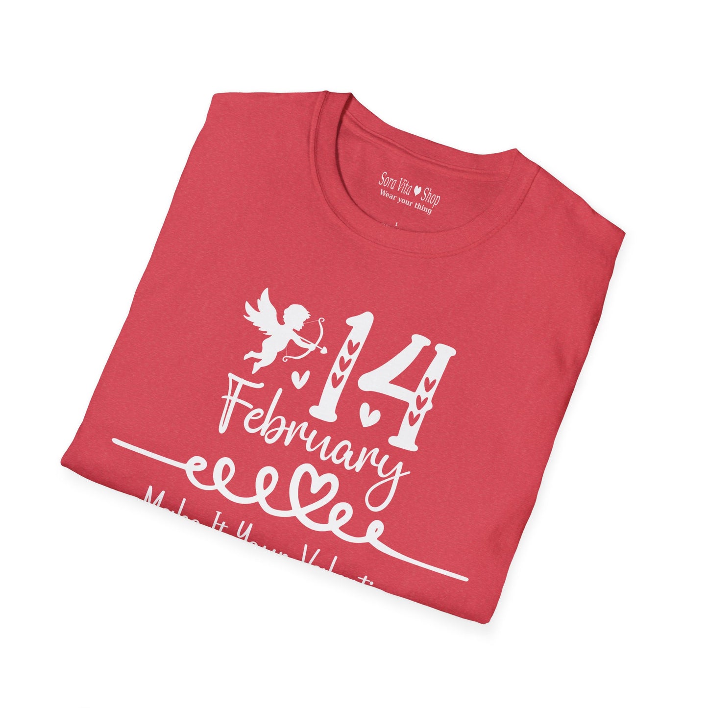 Personalized Cupid Heart February 14 Identity Tee
